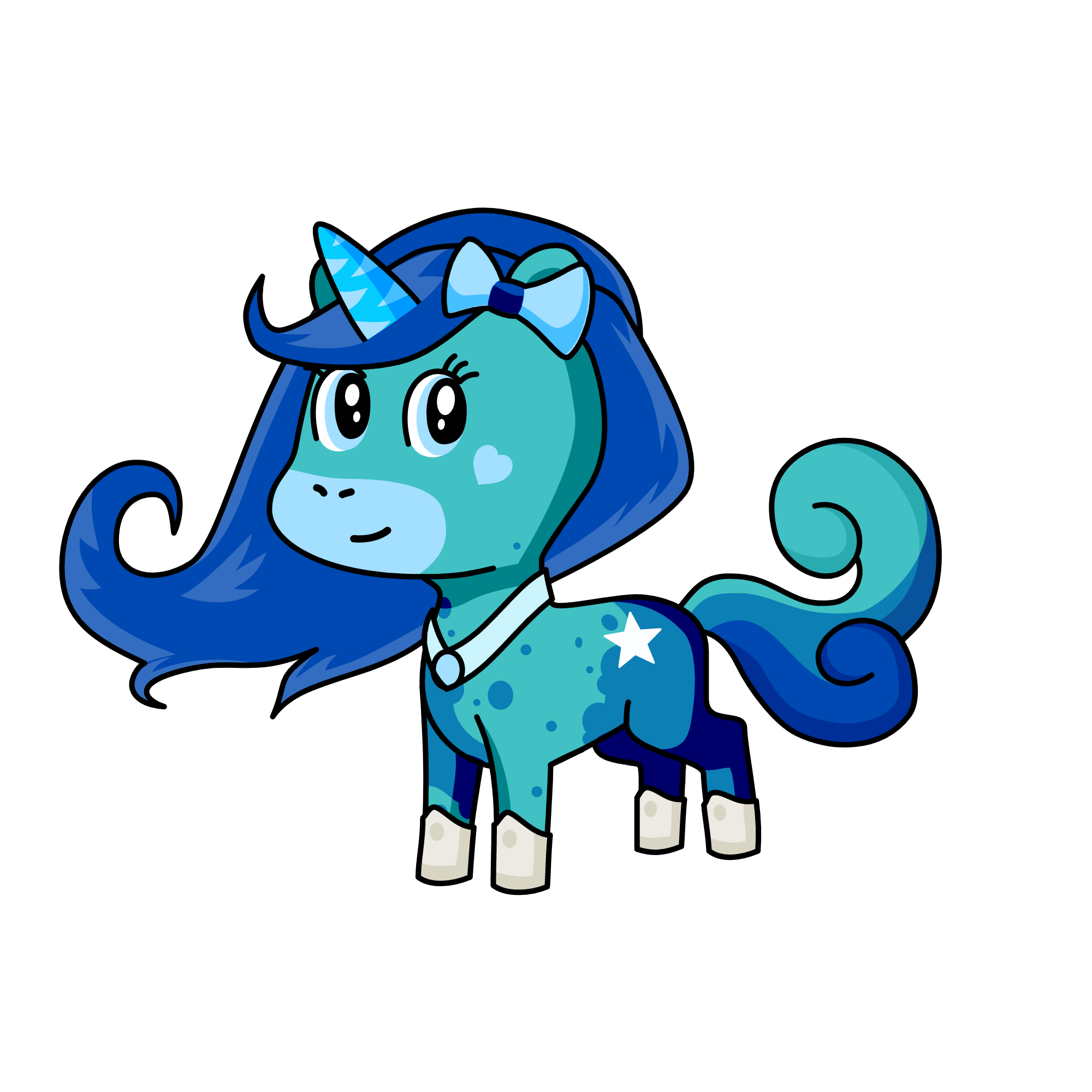 Snow, the unicorn