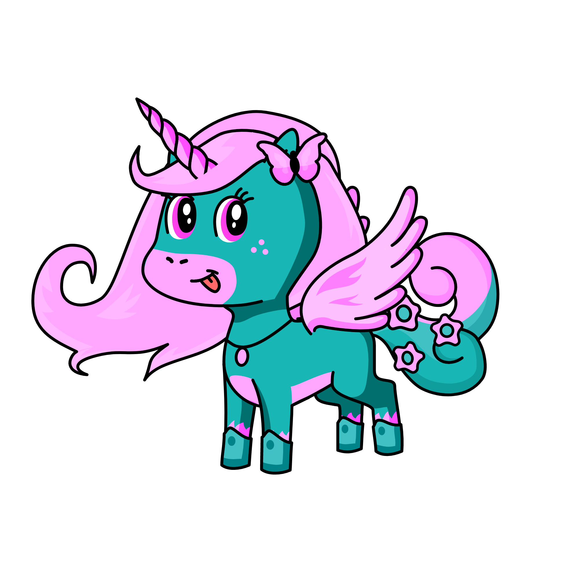 snowy, the unicorn