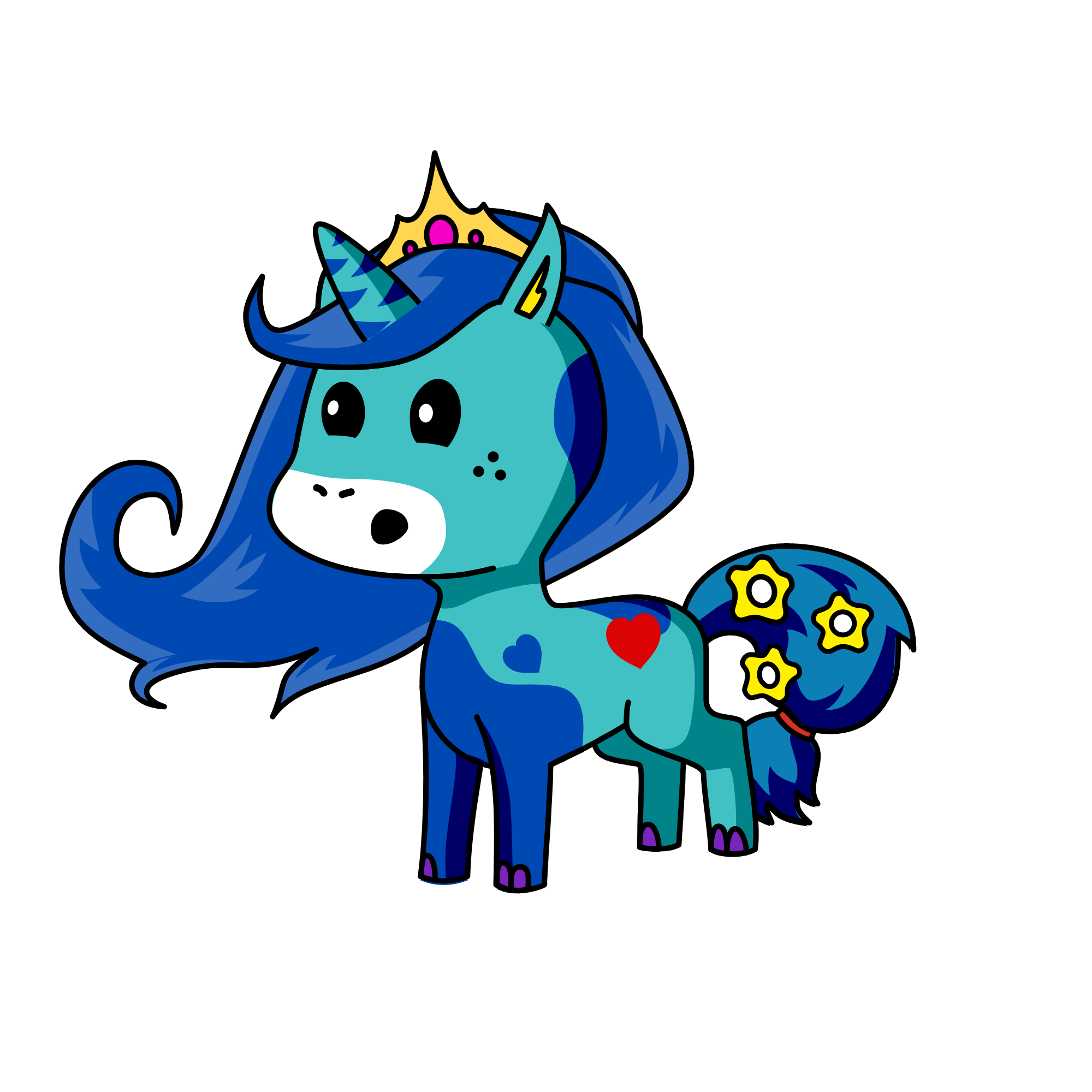 sarah blue, the unicorn