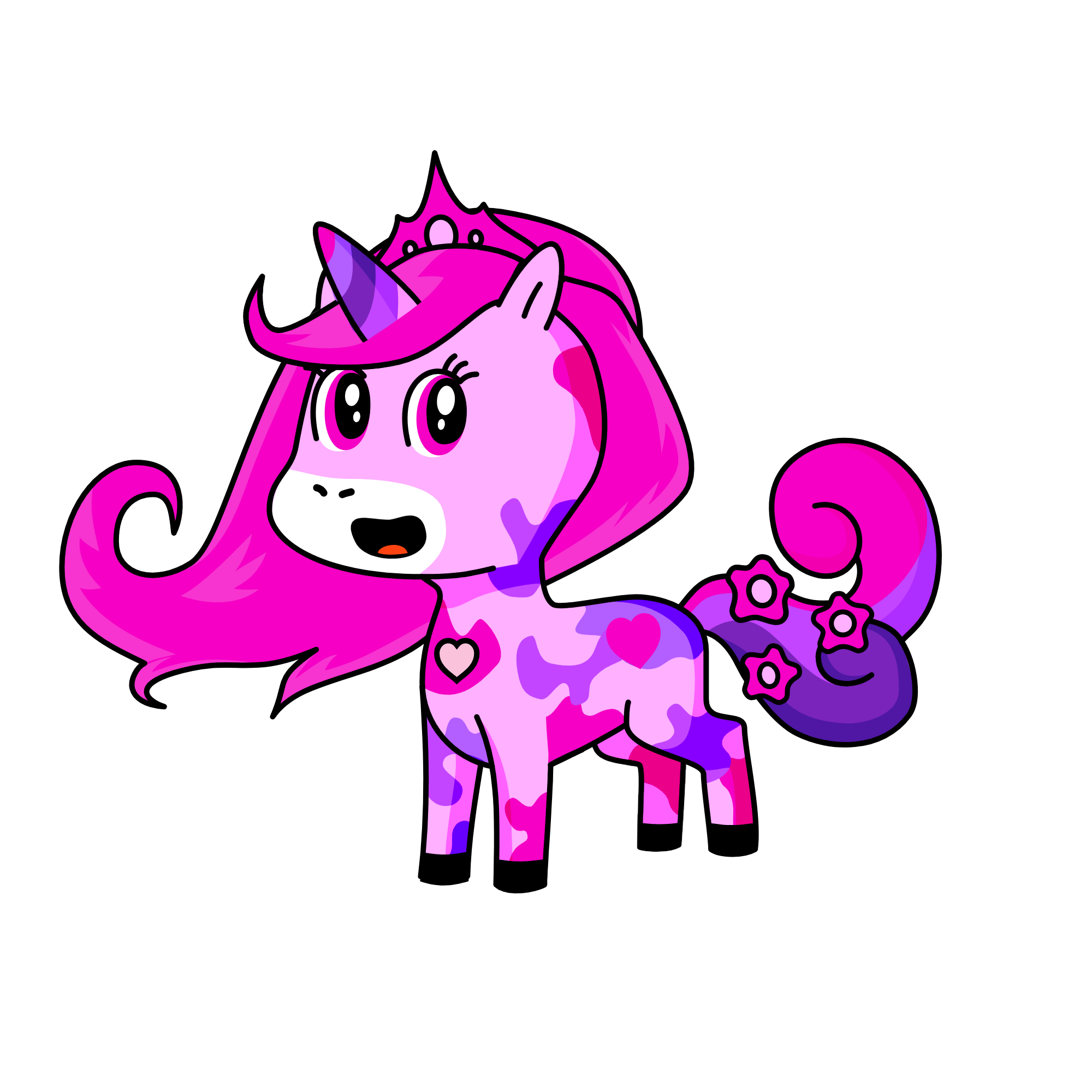 💐💮🌹🥀🌷🌺🌸, the unicorn