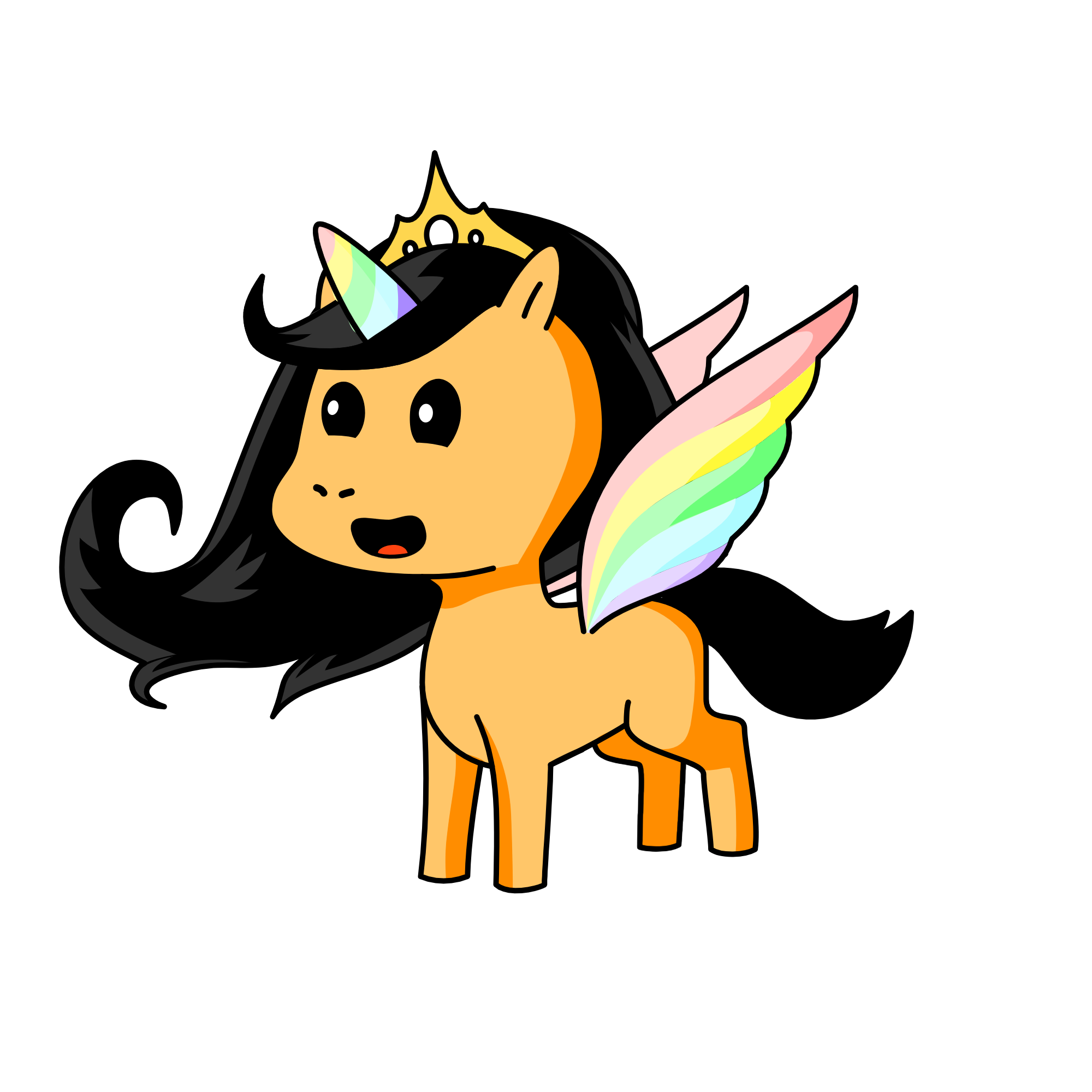 Rainbow teacher, the unicorn