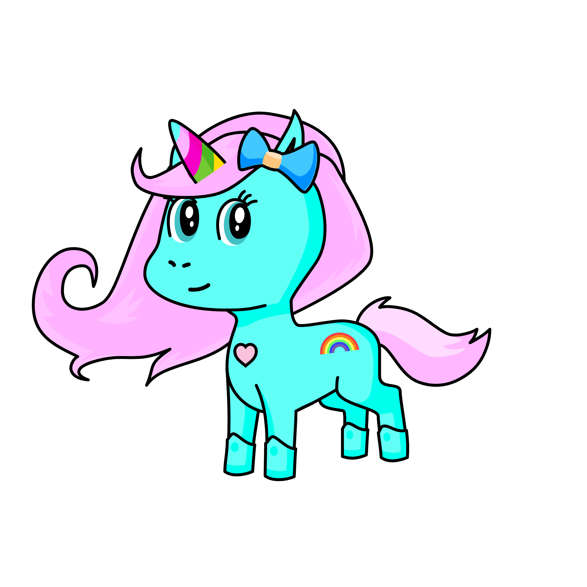 Sapphire, the unicorn