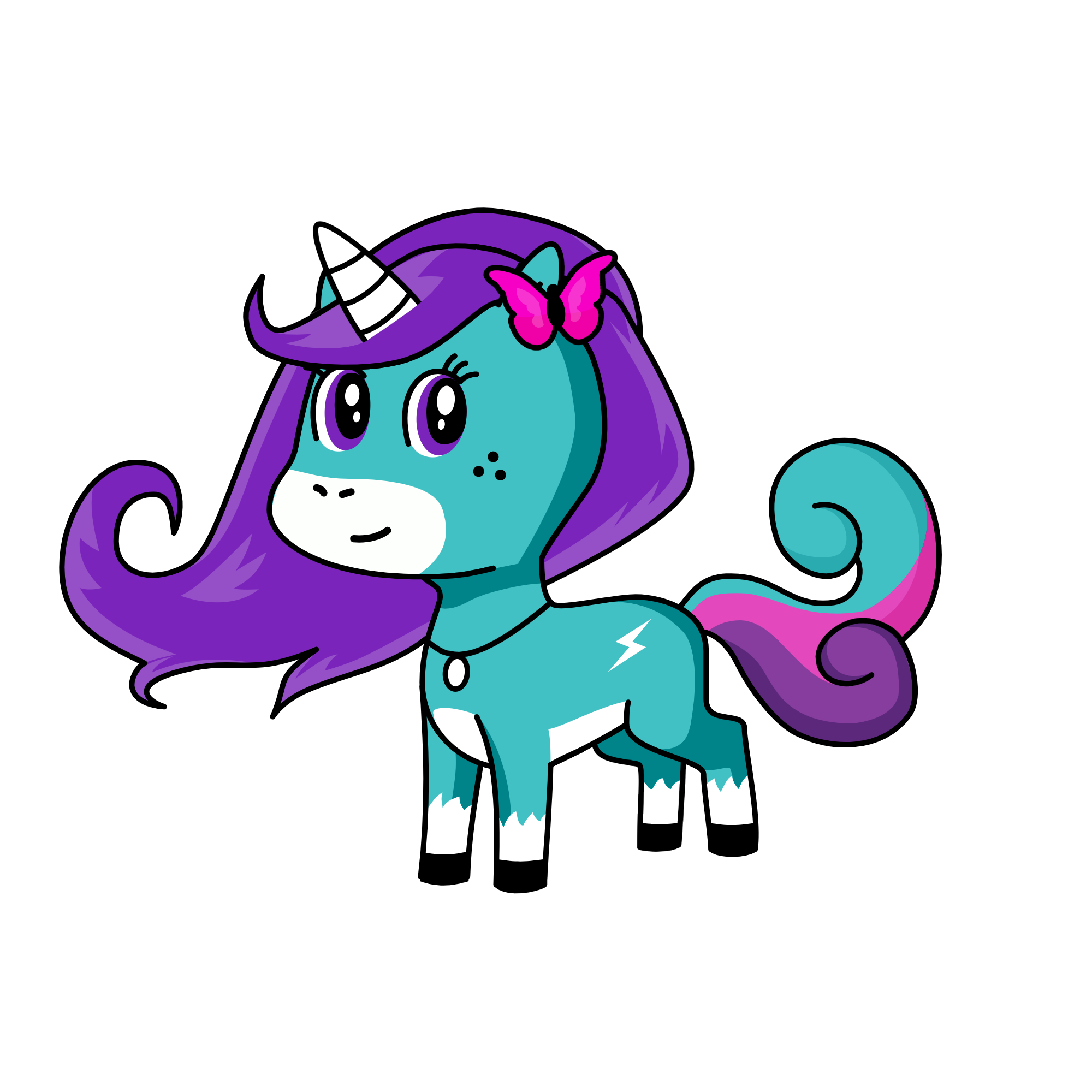 Speedy, the unicorn