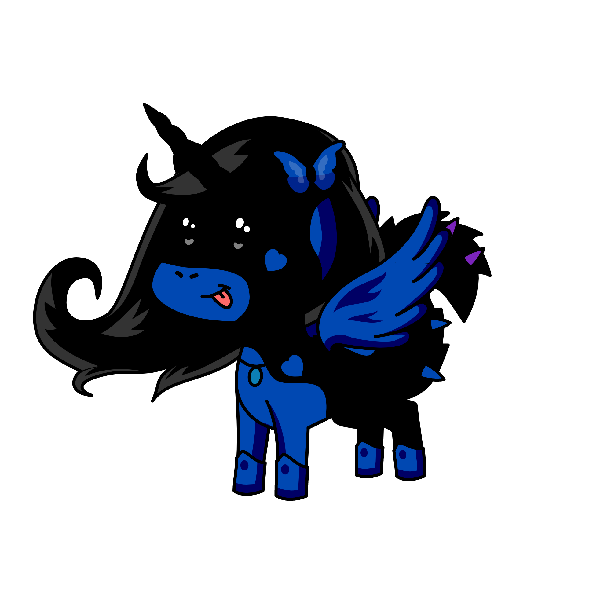cute shadow, the unicorn