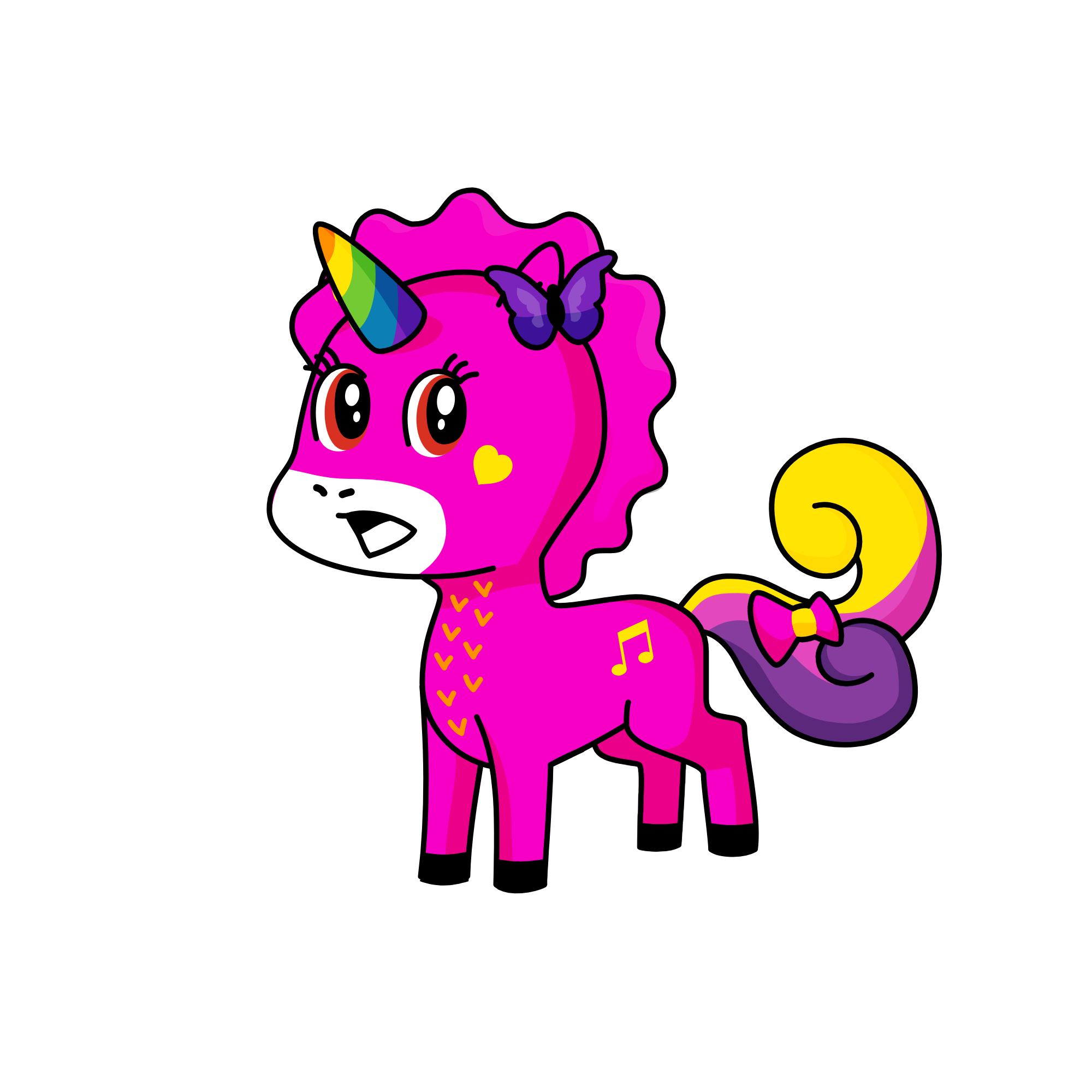 Buckypuck, the unicorn