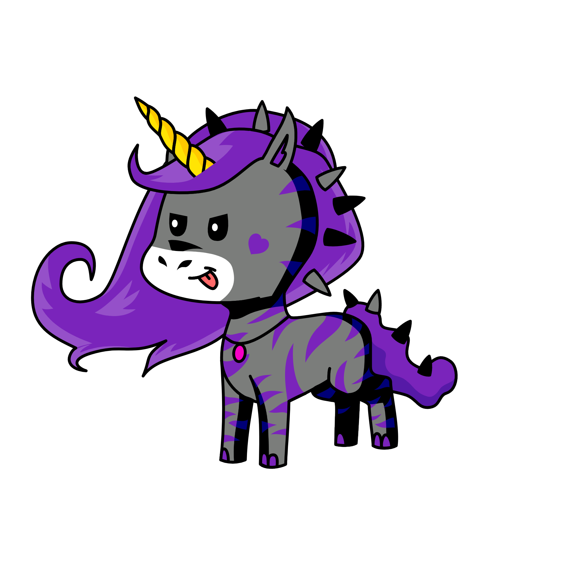 the evil twin pixi, the unicorn