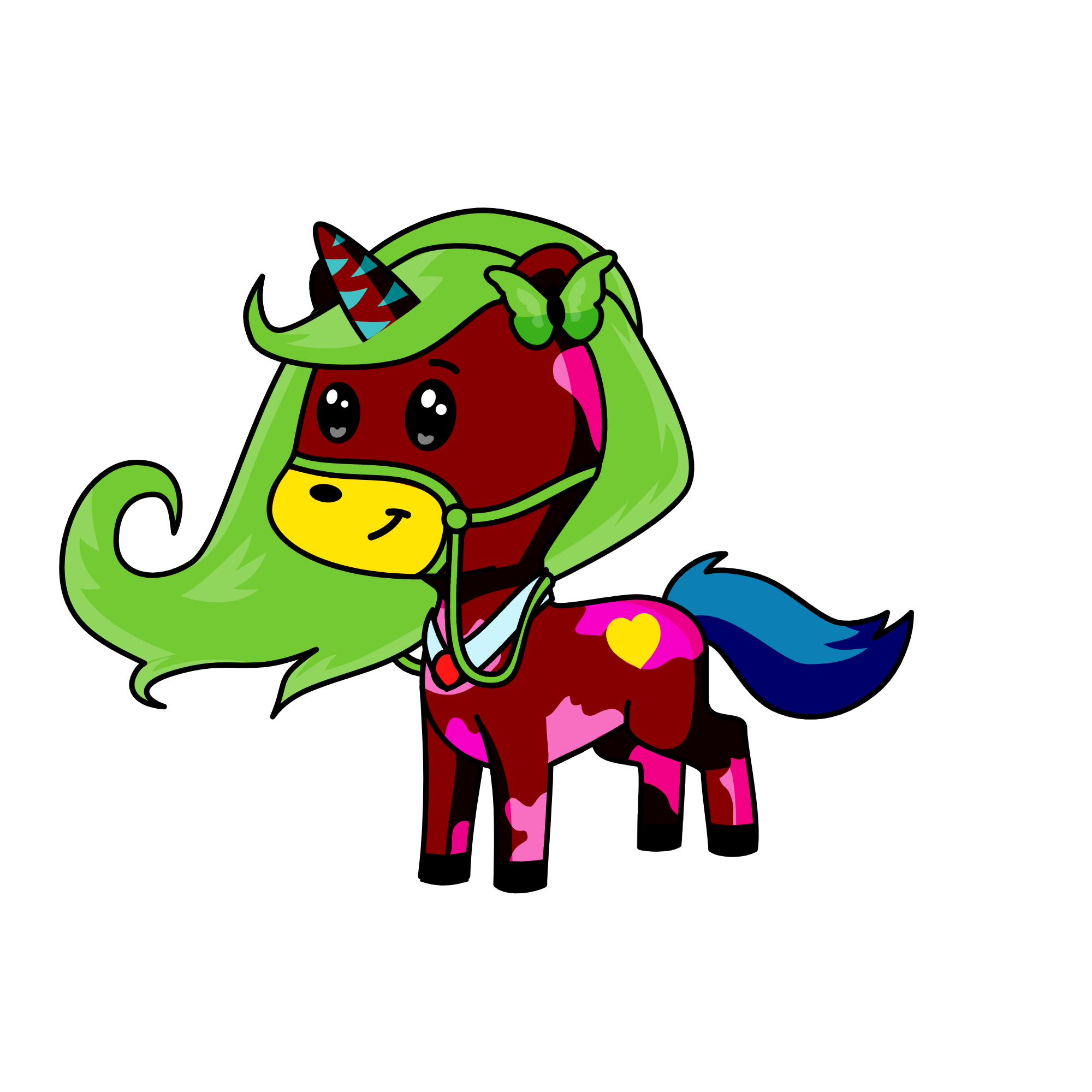 Plush, the unicorn