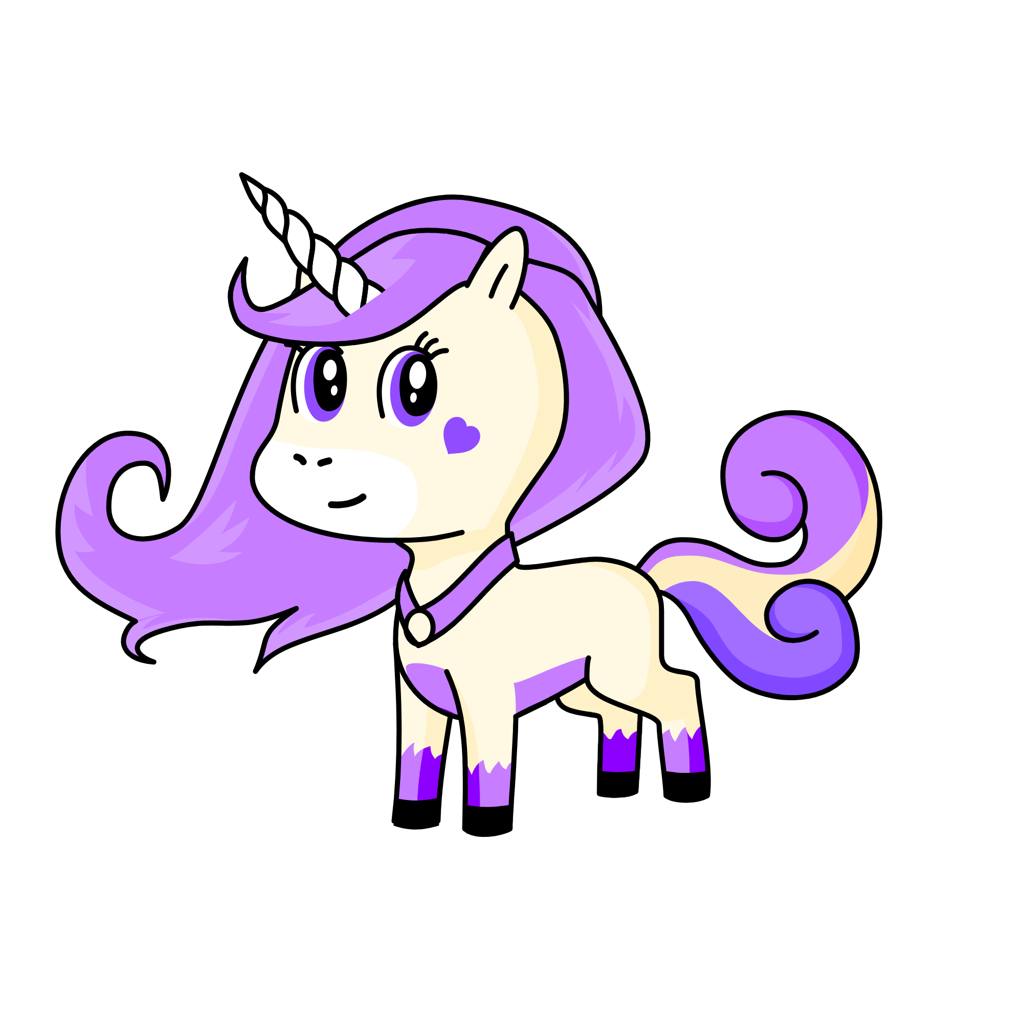 Midnight, the unicorn