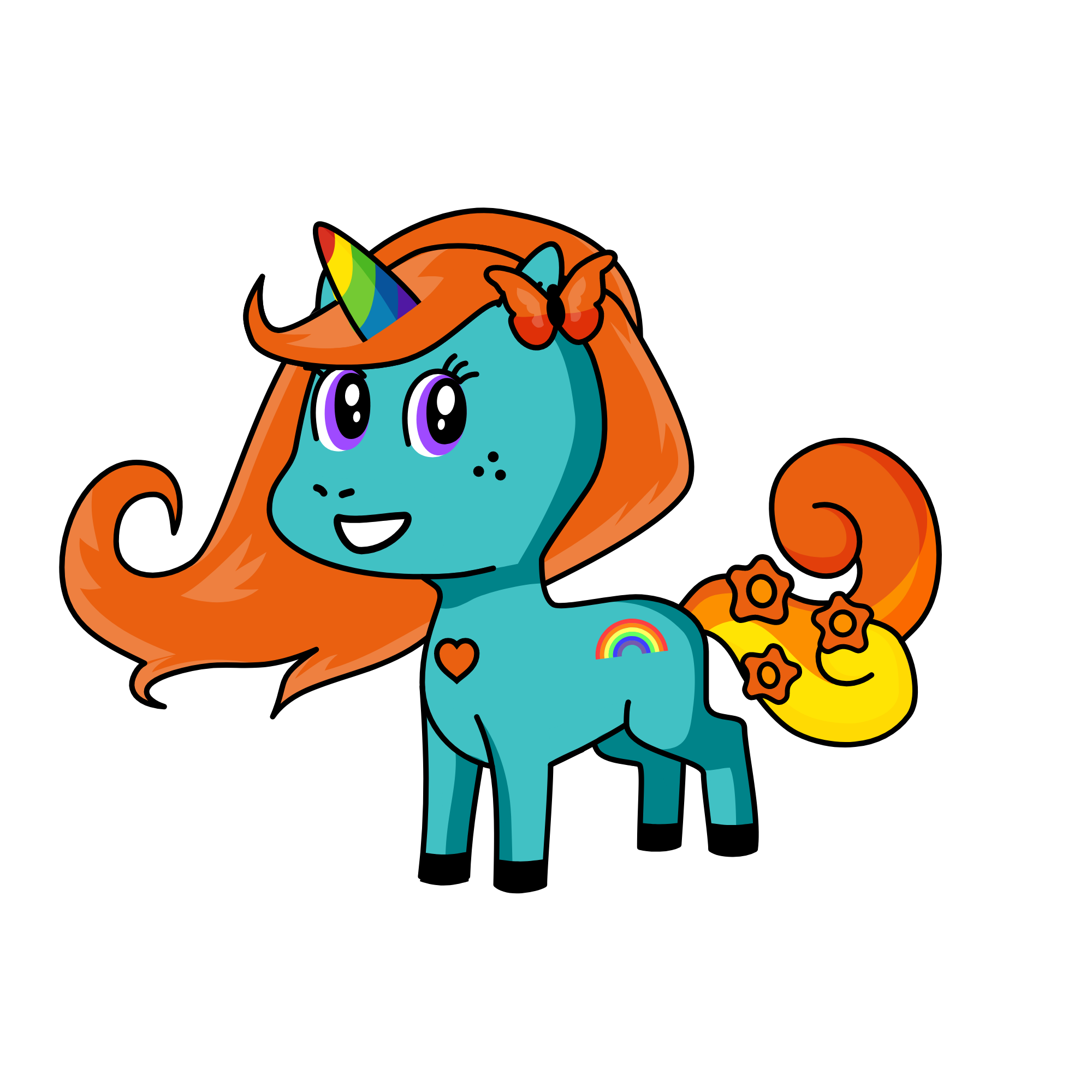 rainbow, the unicorn
