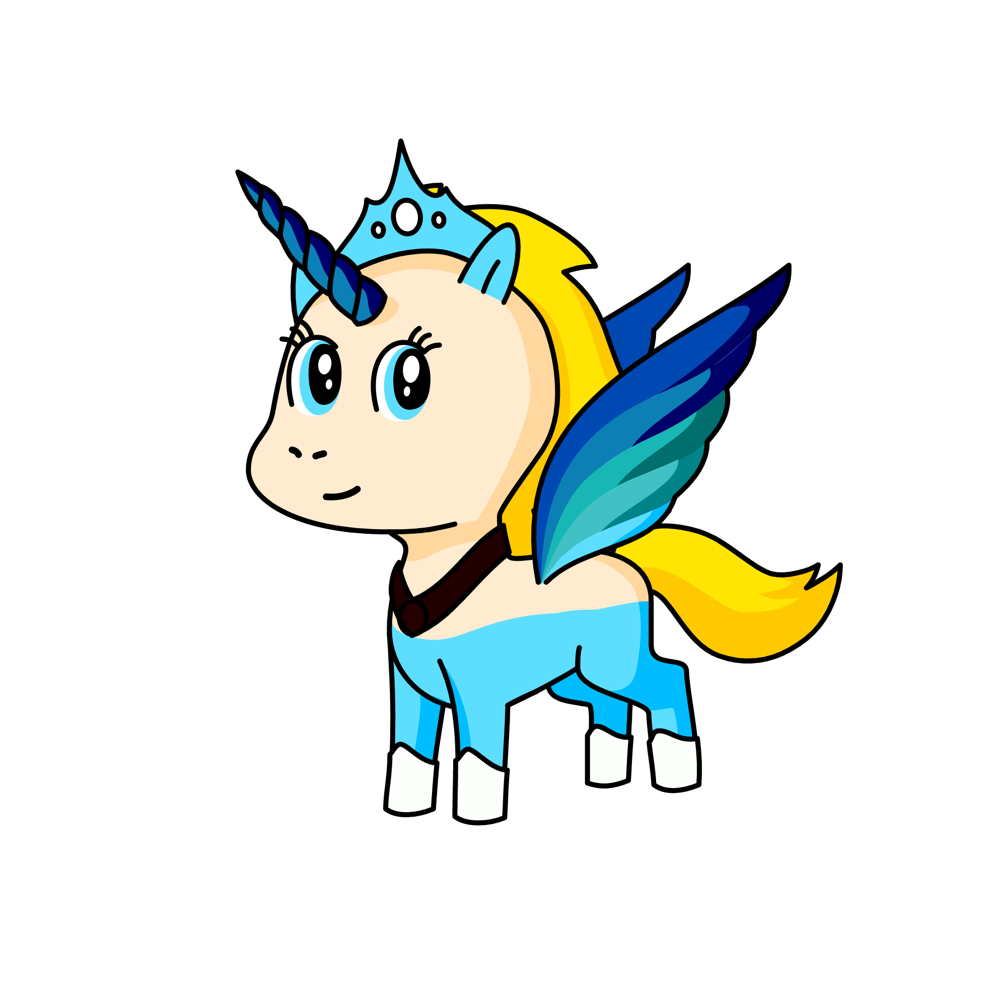 Cinderella, the unicorn
