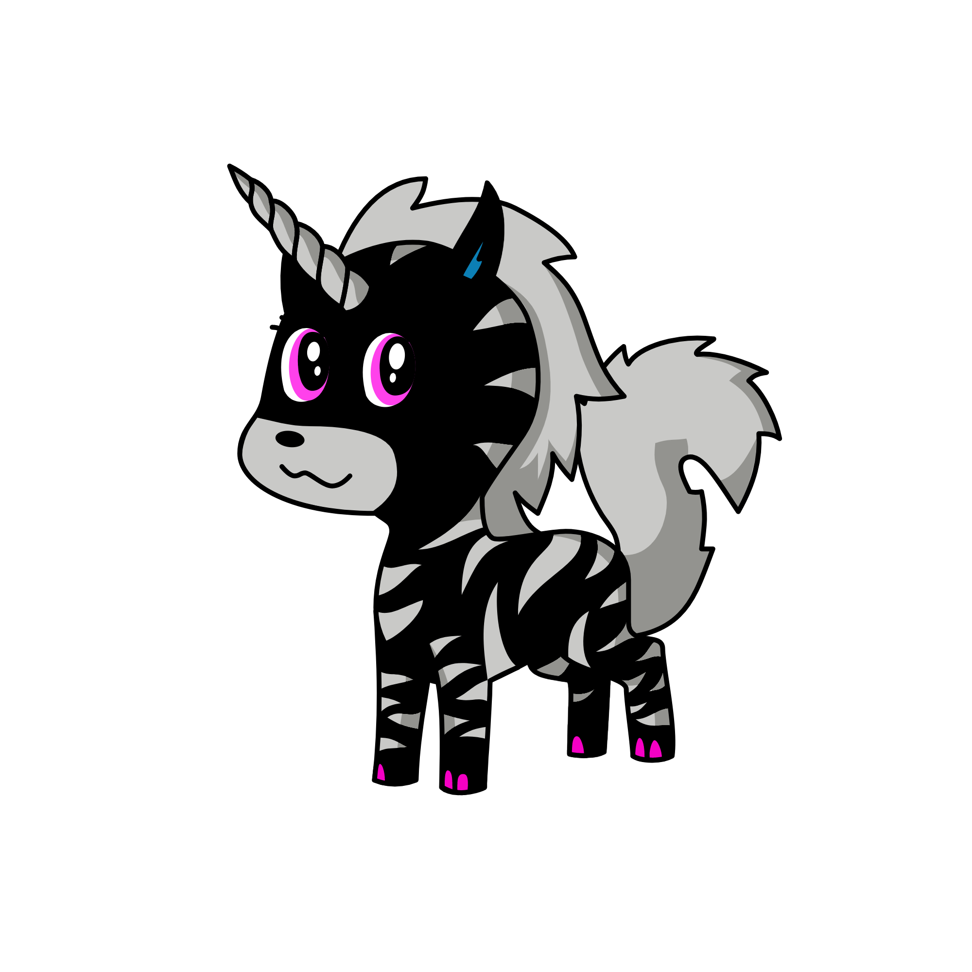 gray dash, the unicorn