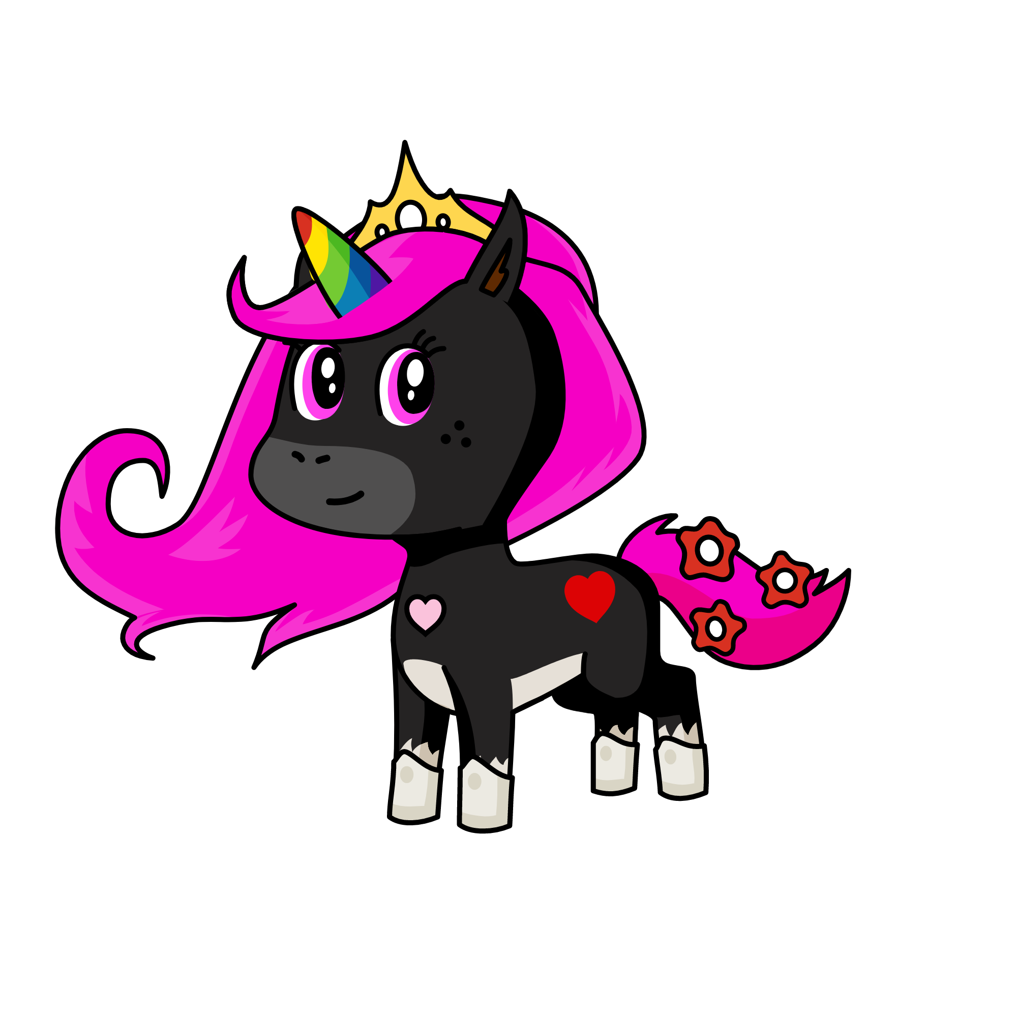 Lulu Reina de la nohe, the unicorn
