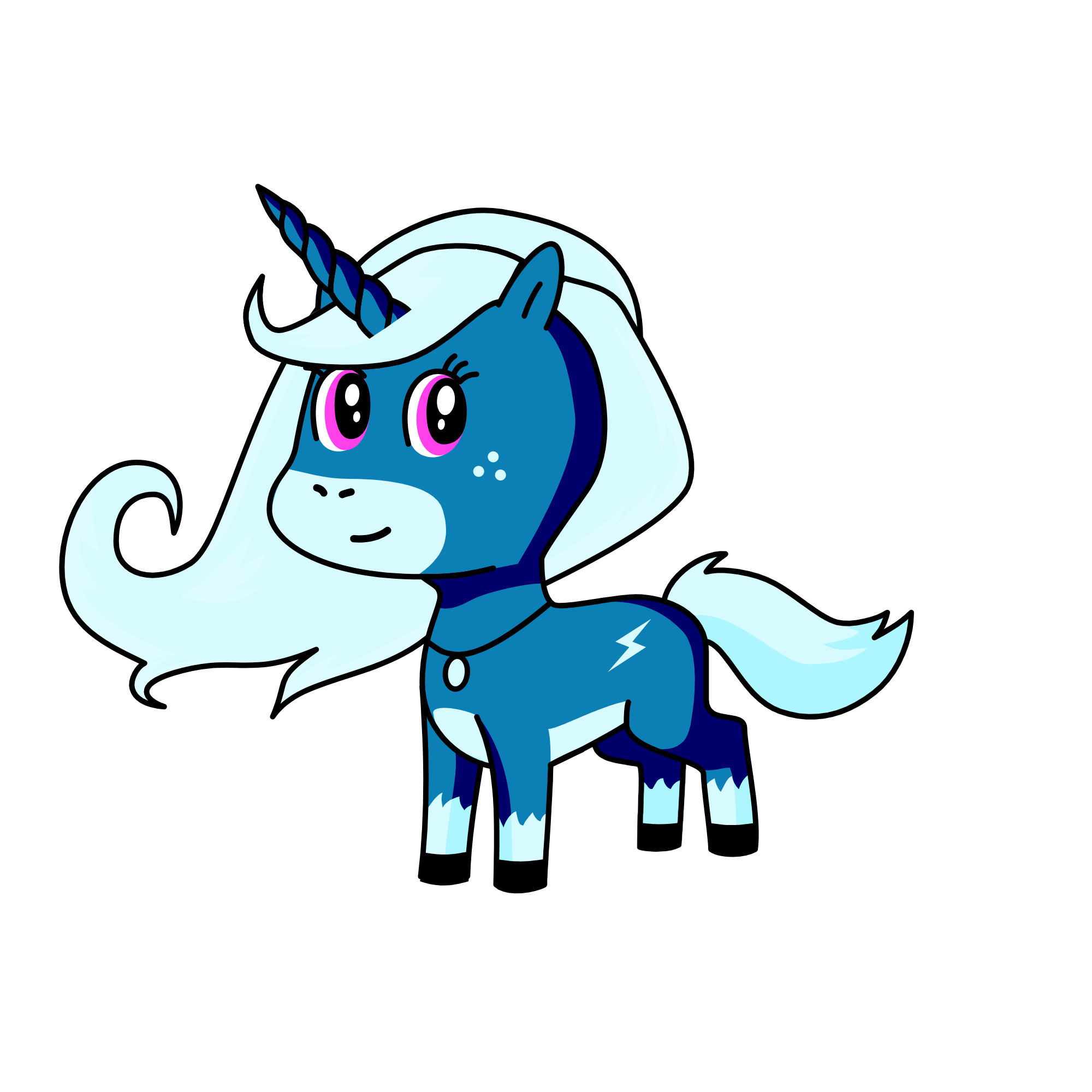 Winter, the unicorn