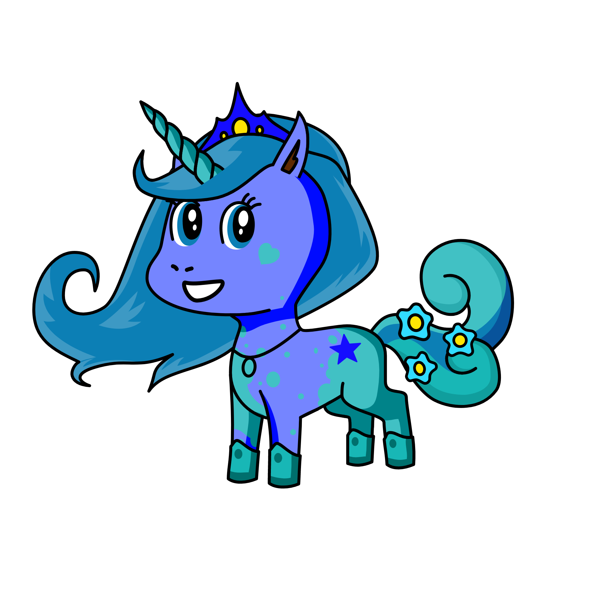 Ice queen, the unicorn