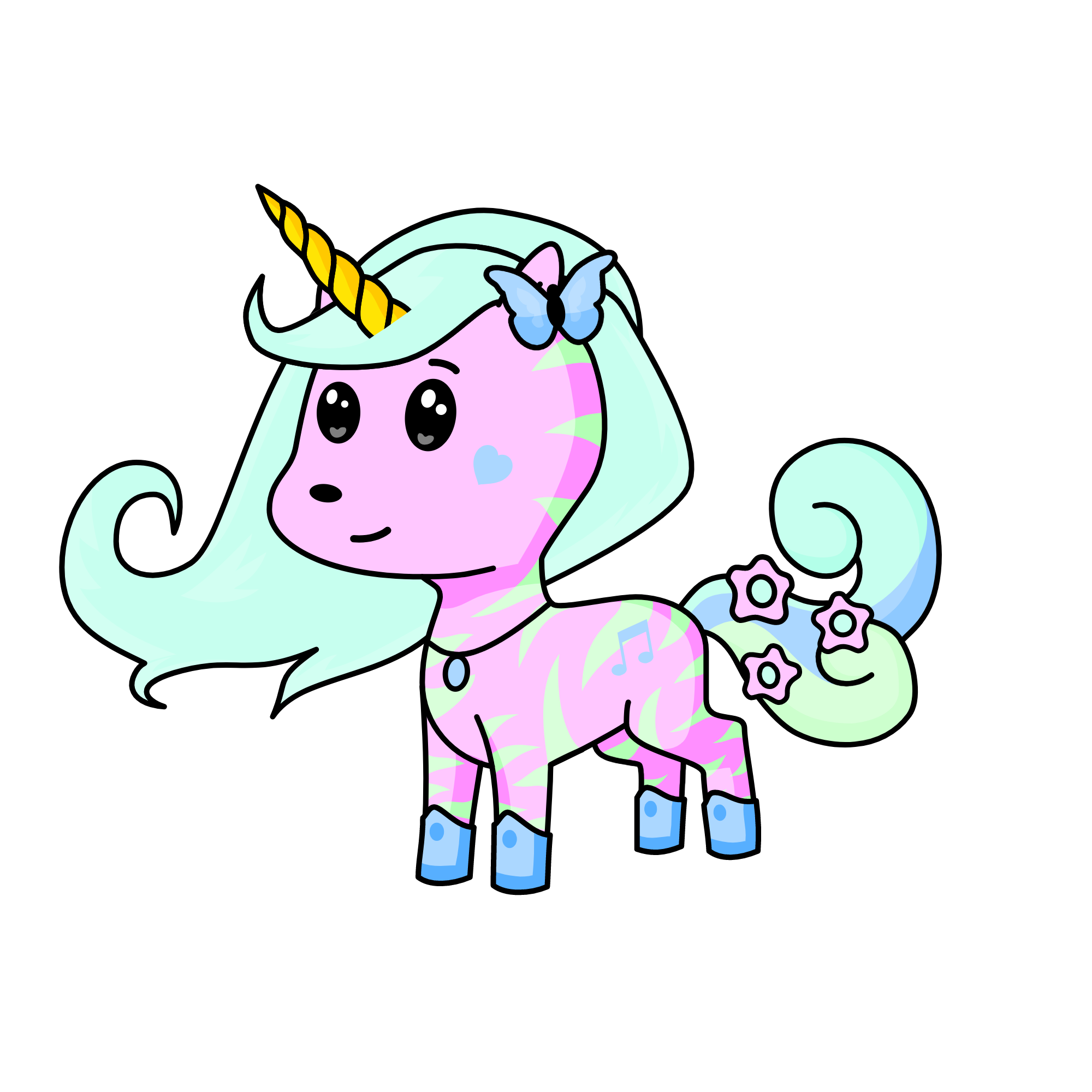pastel, the unicorn