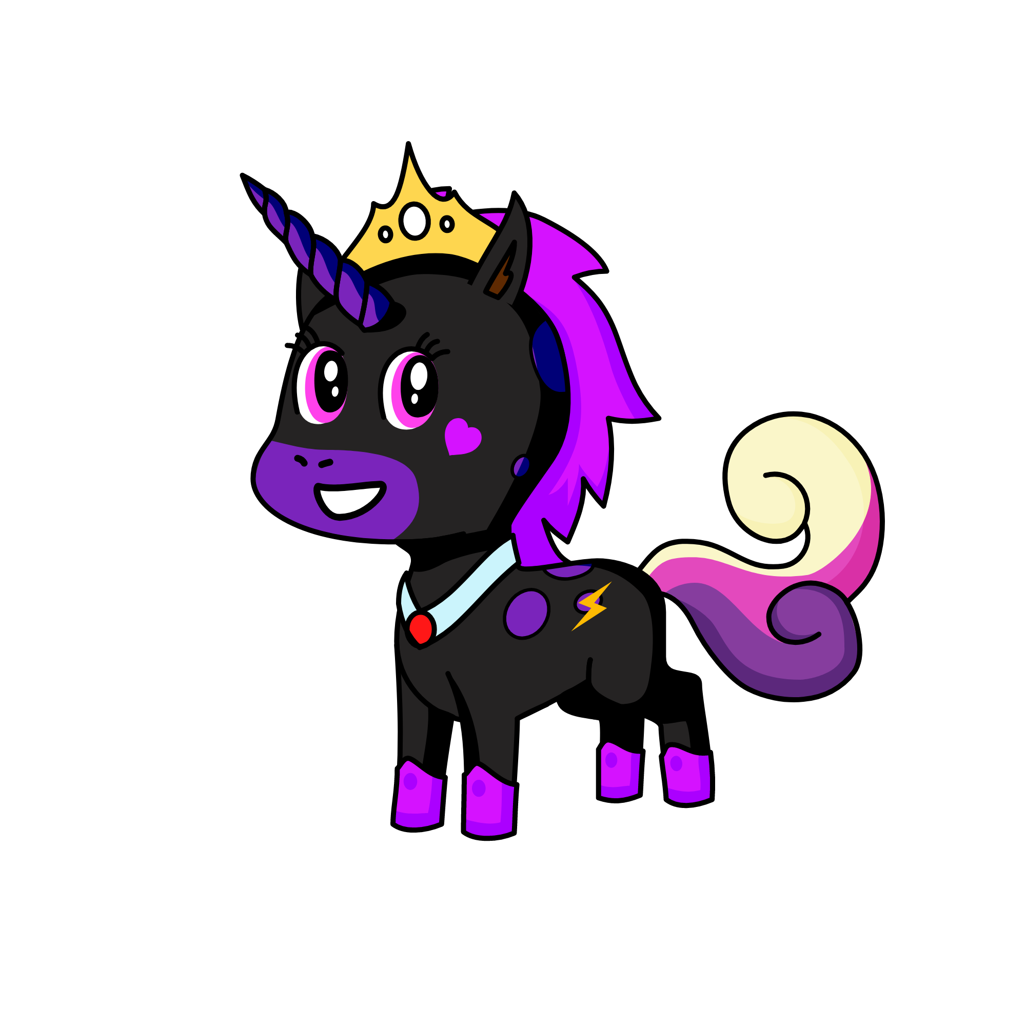 Midnight, the unicorn
