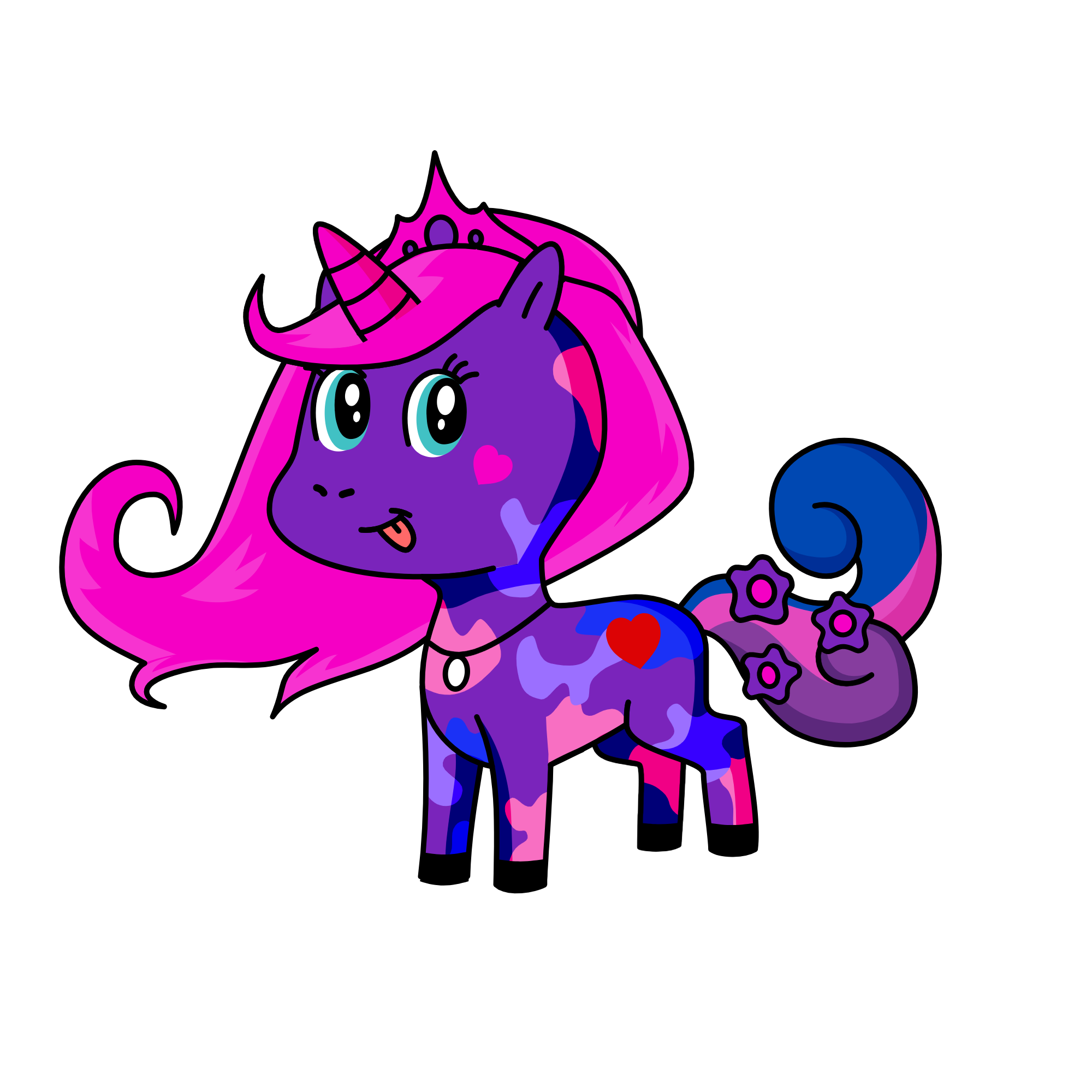 pink, the unicorn