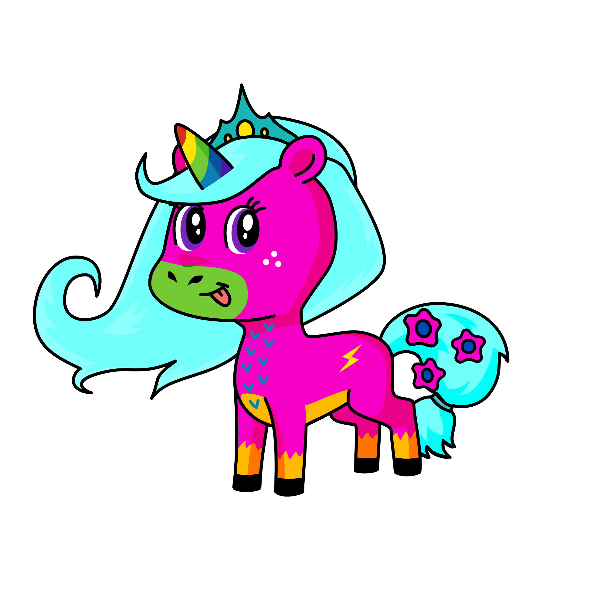flowers, the unicorn