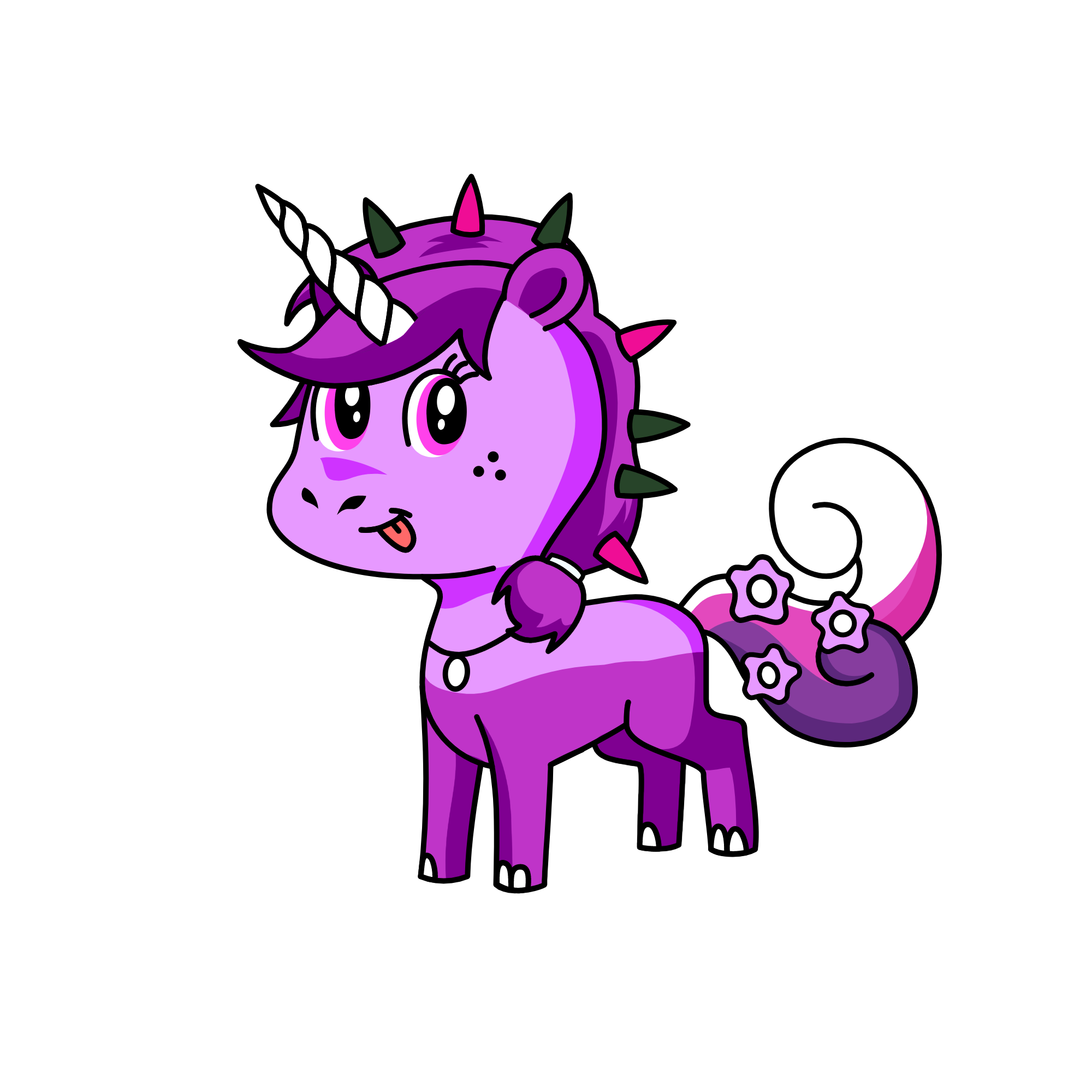 purple, the unicorn