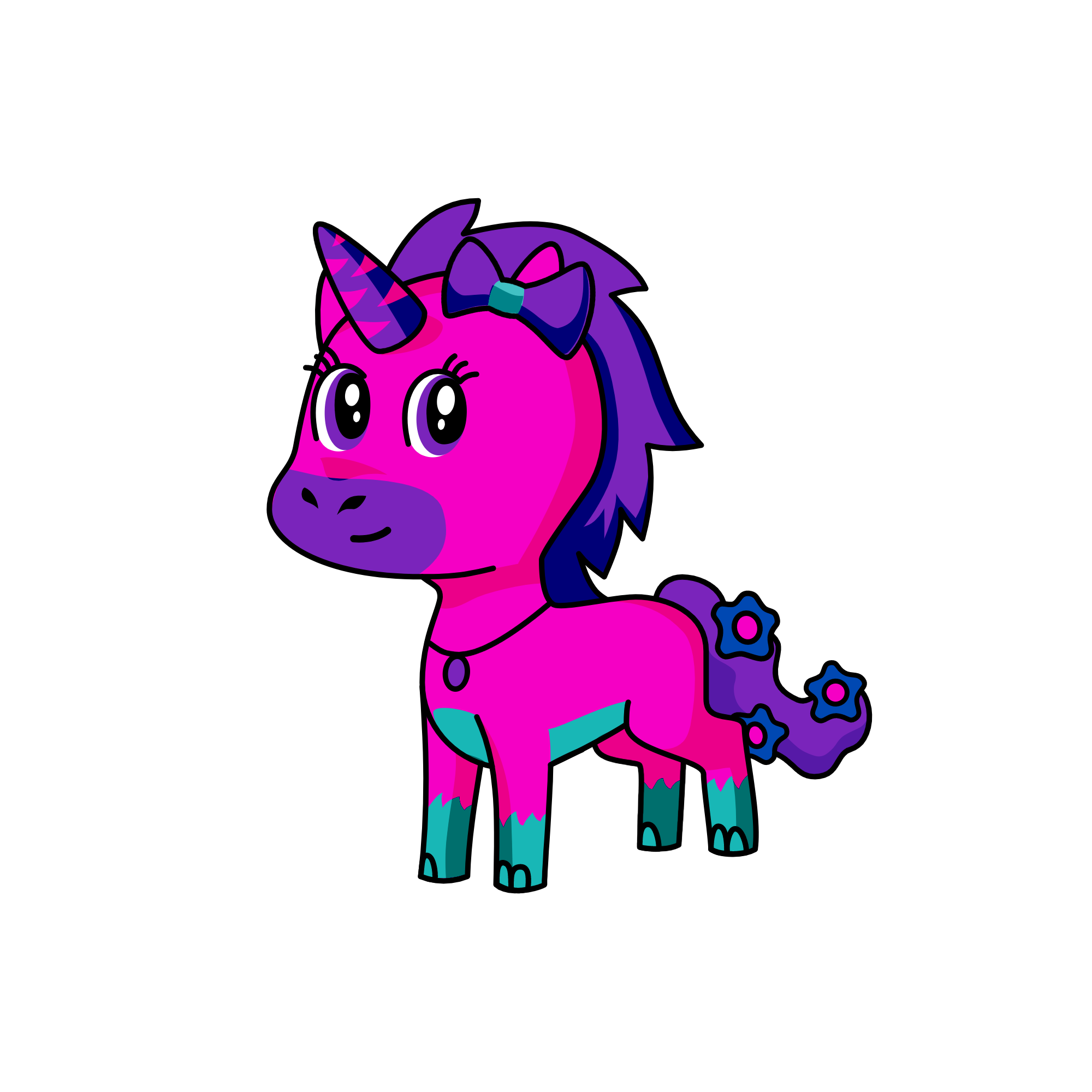 Cuteycorn, the unicorn