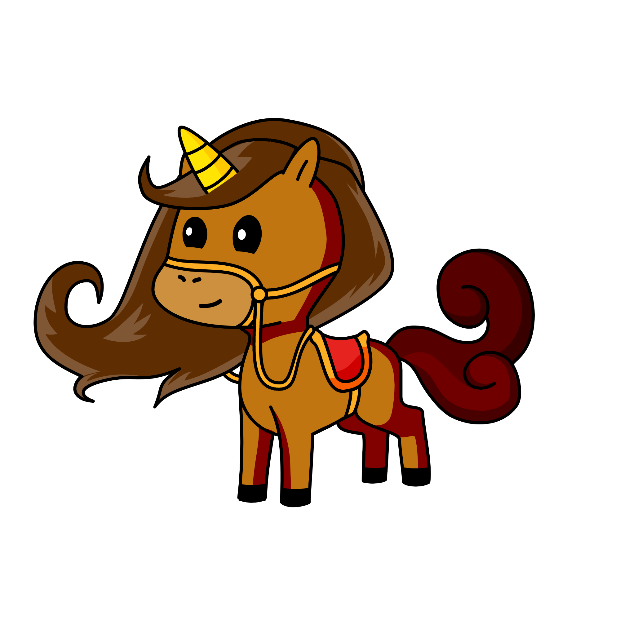 Browny, the unicorn