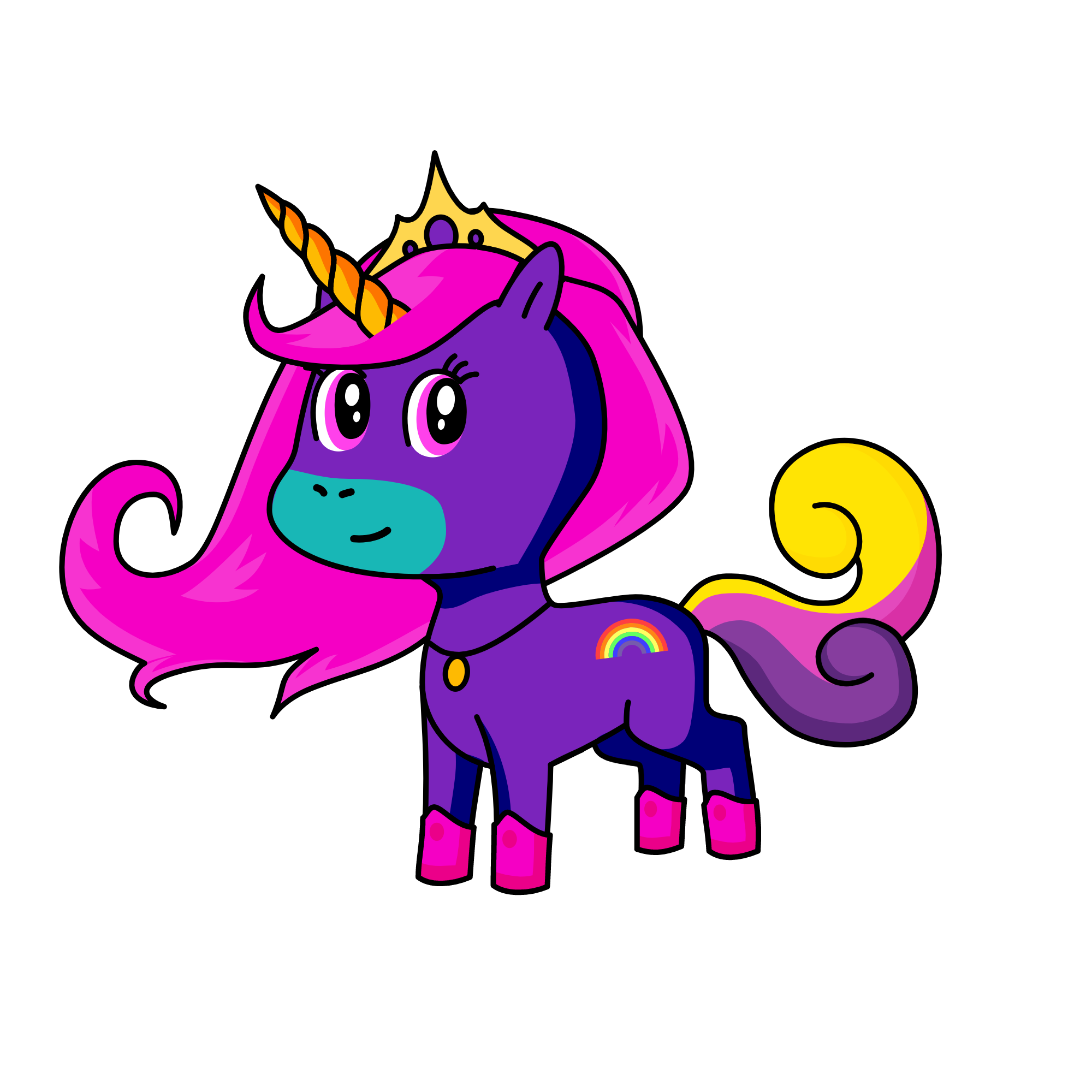 Cutey, the unicorn