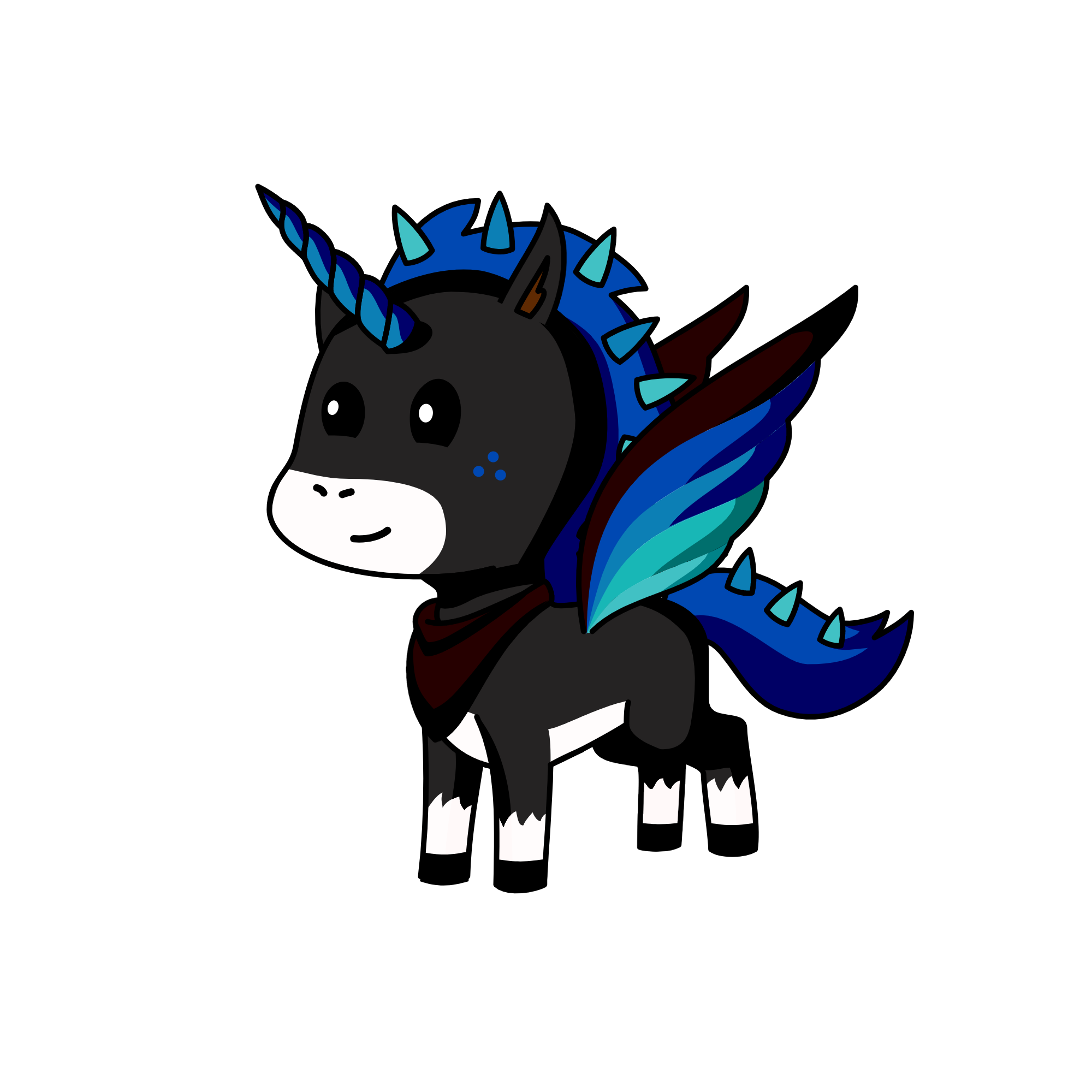 Mr. Nightshade, the unicorn