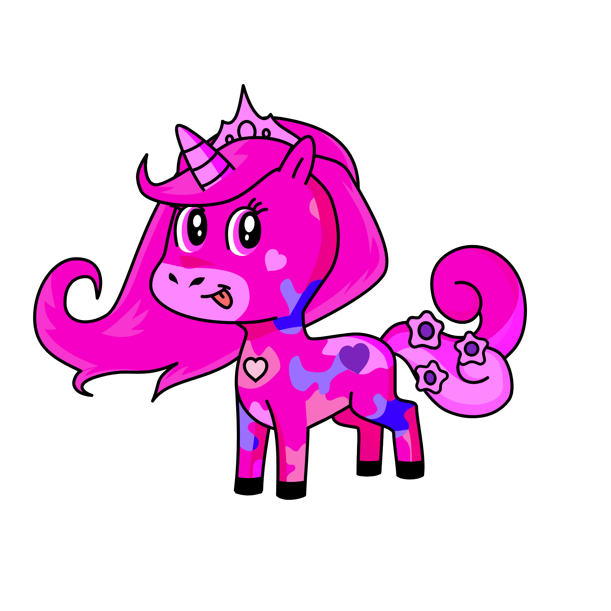 pink, the unicorn