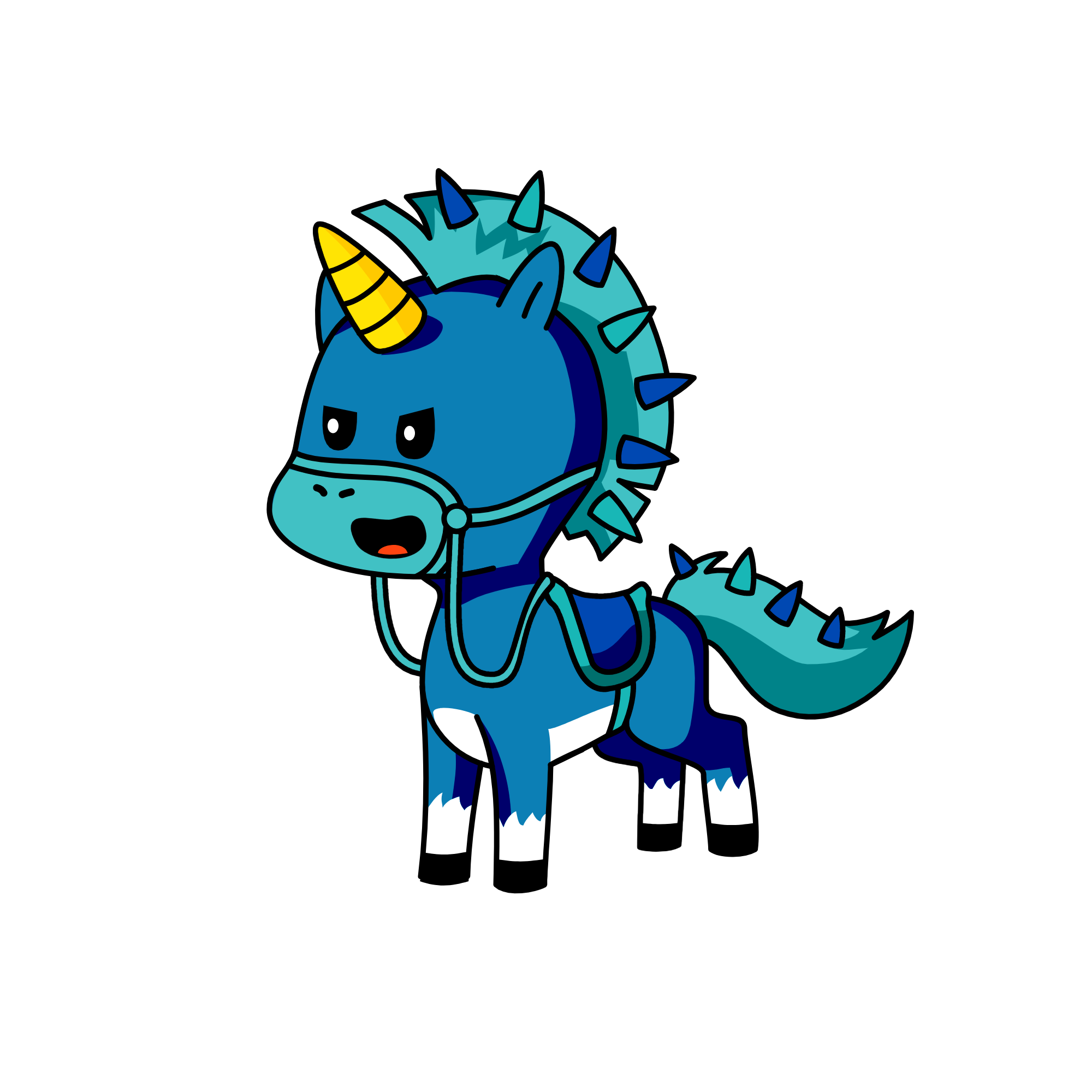 alex the wofe, the unicorn