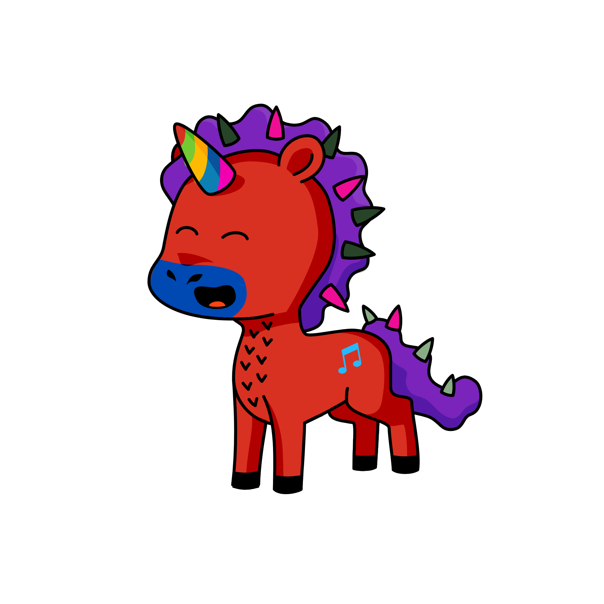 Shello Spaghetti-Unicorn, the unicorn