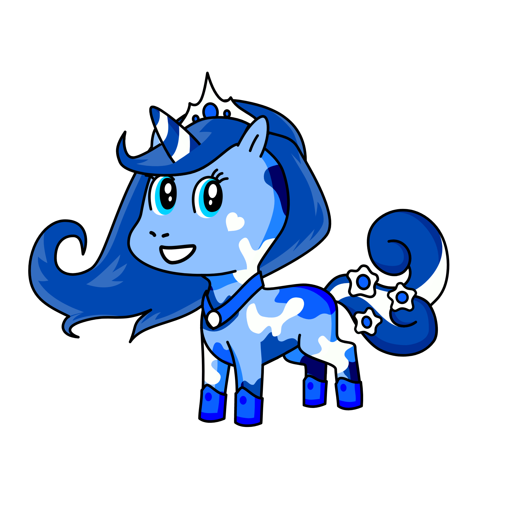 snowy , the unicorn