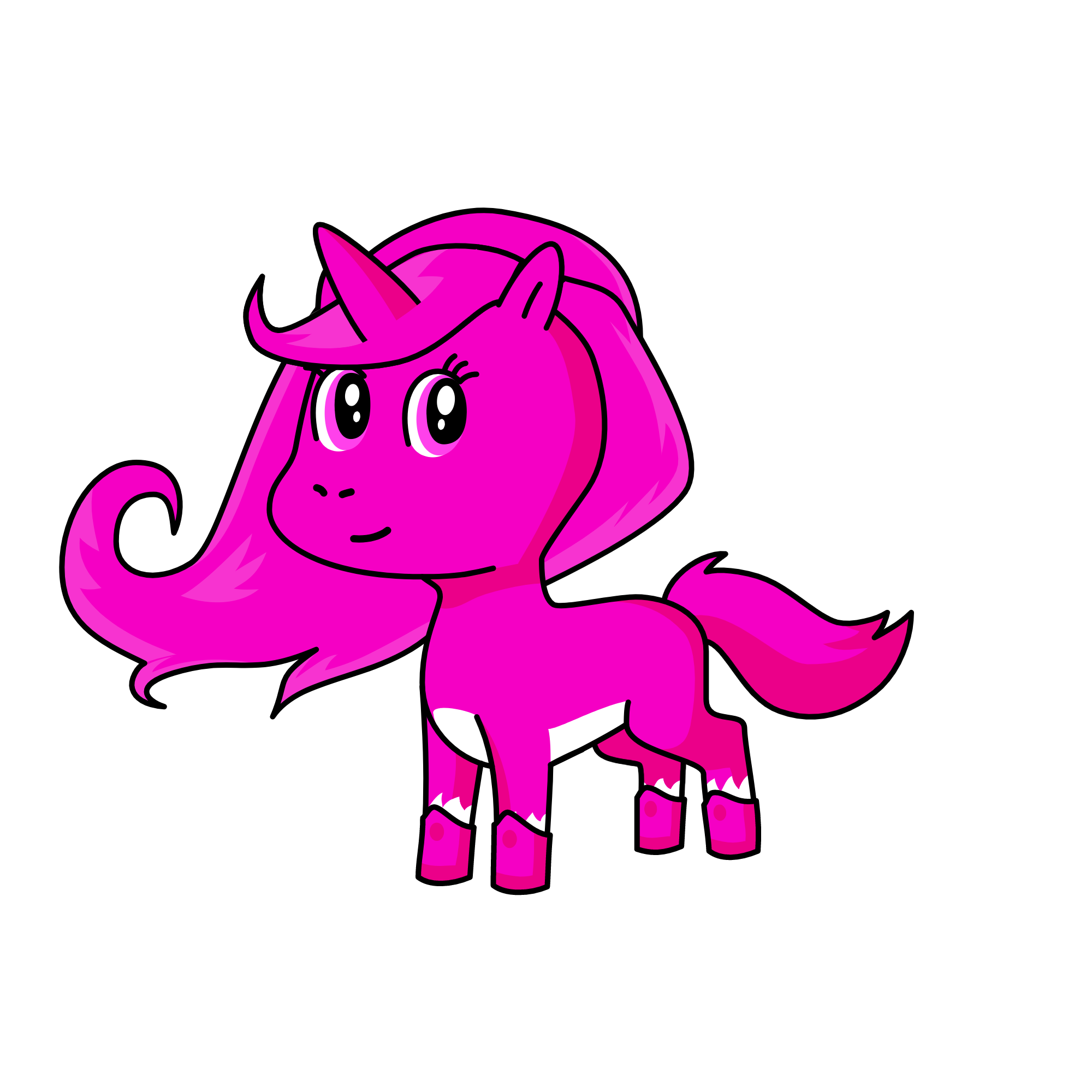 pink, the unicorn