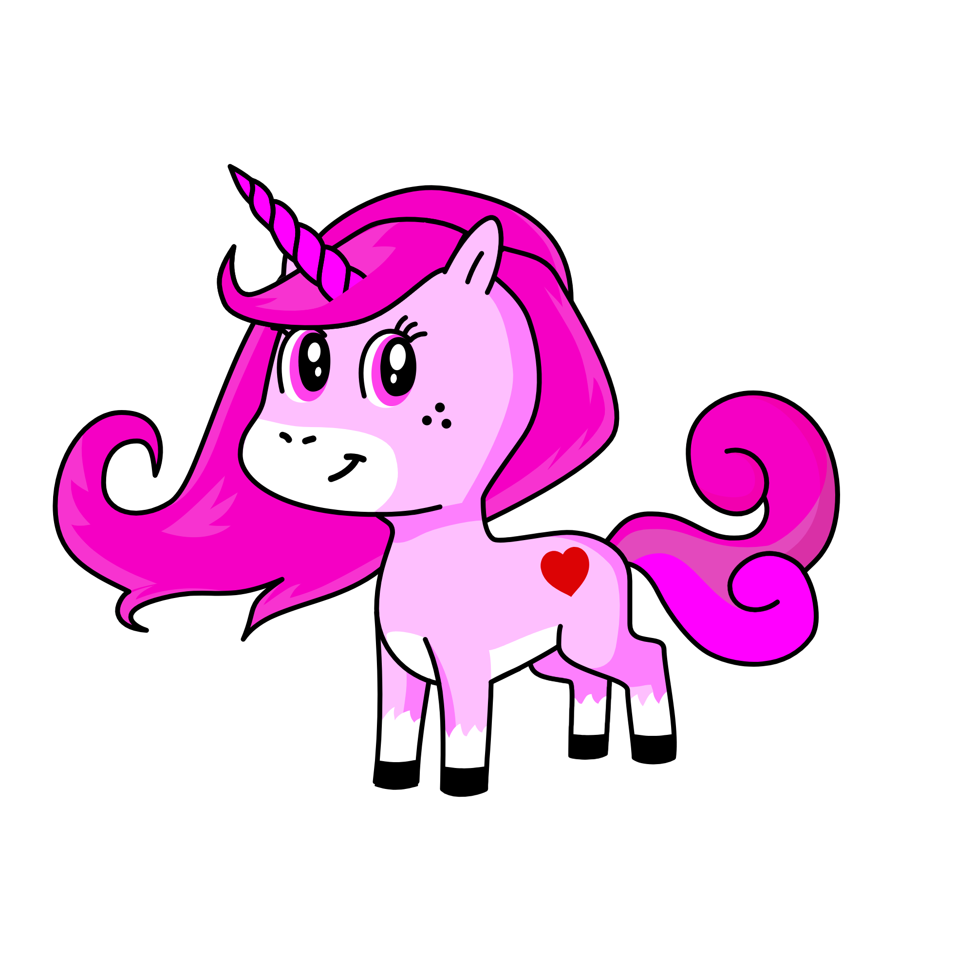 pink, the unicorn