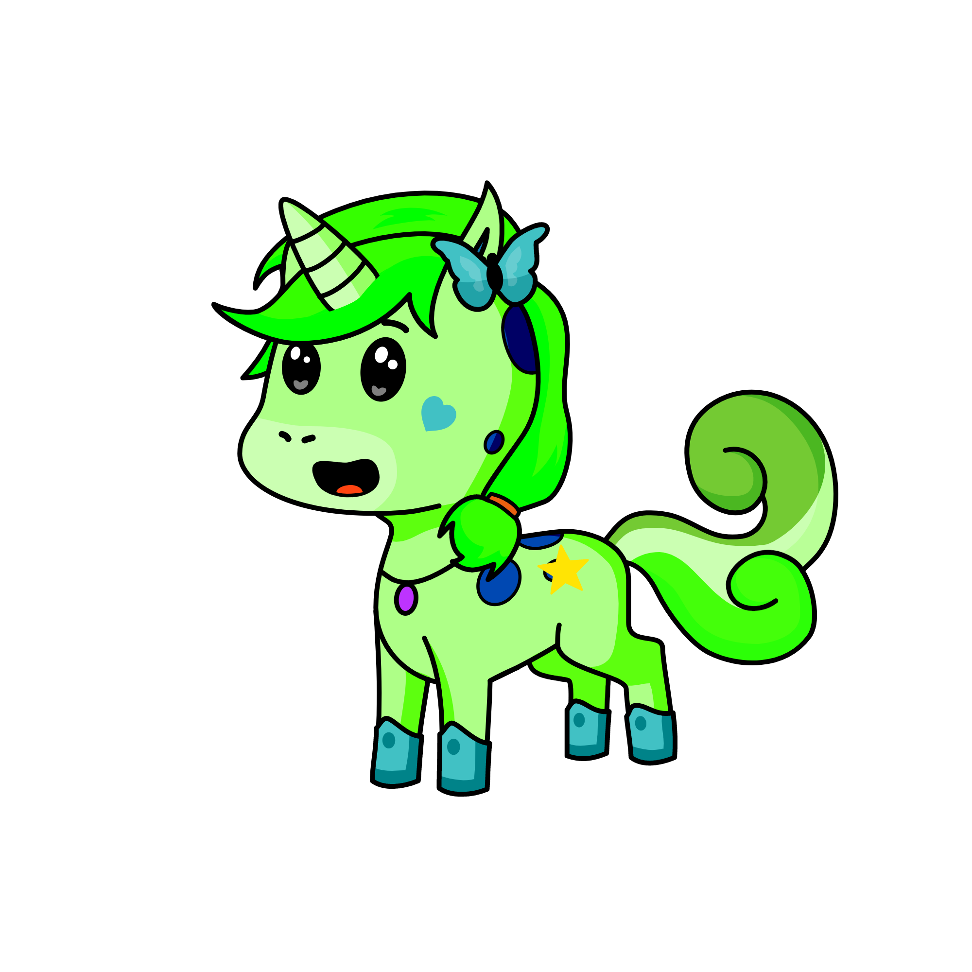 Nature unicorn, the unicorn