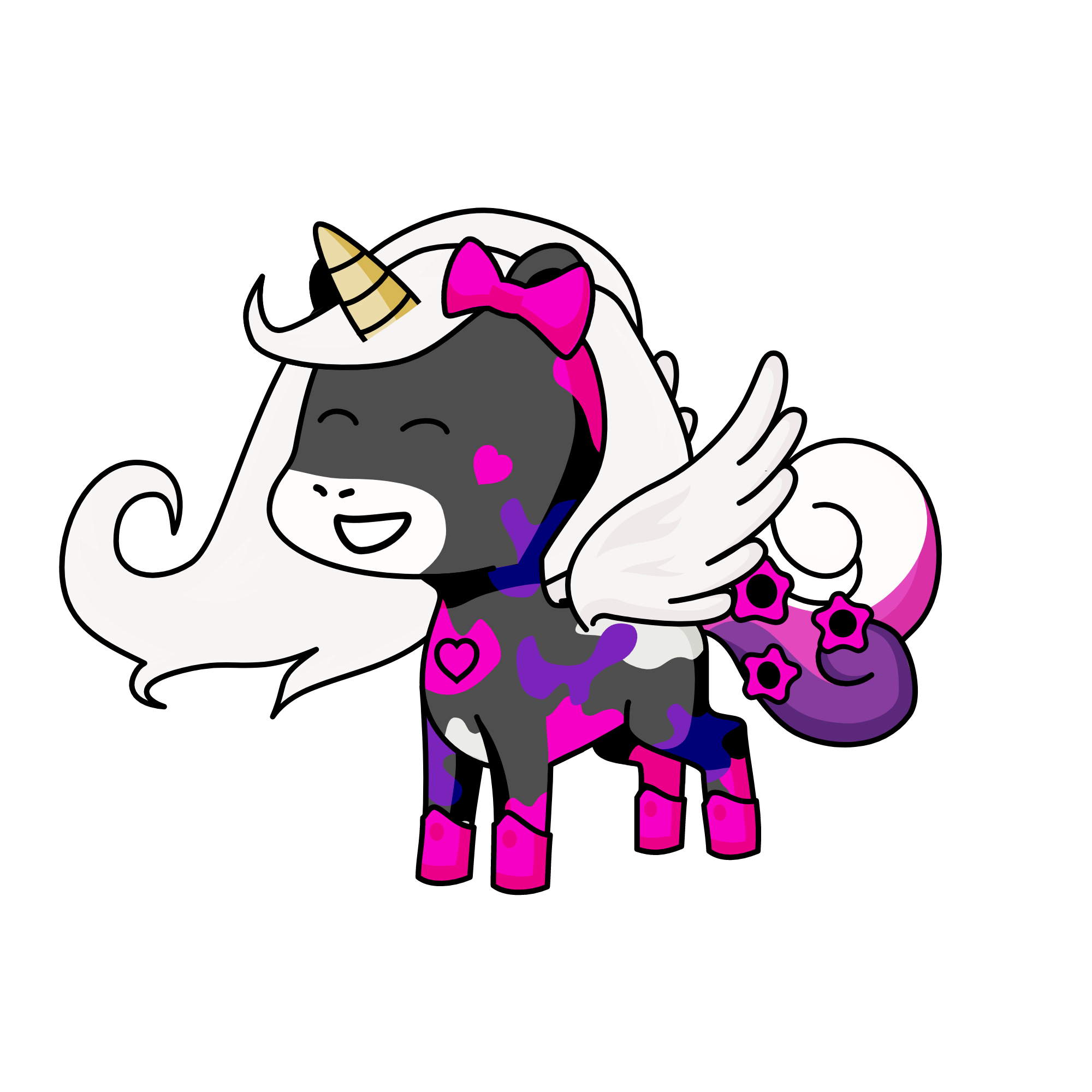 "Paper smile", the unicorn