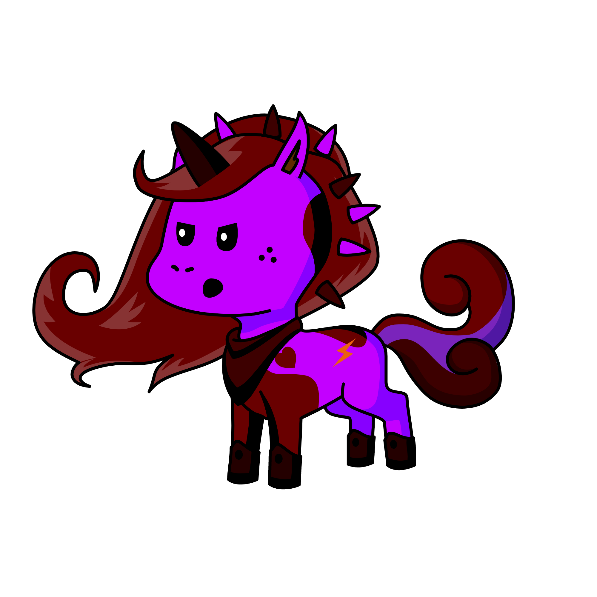 purple dazzle, the unicorn