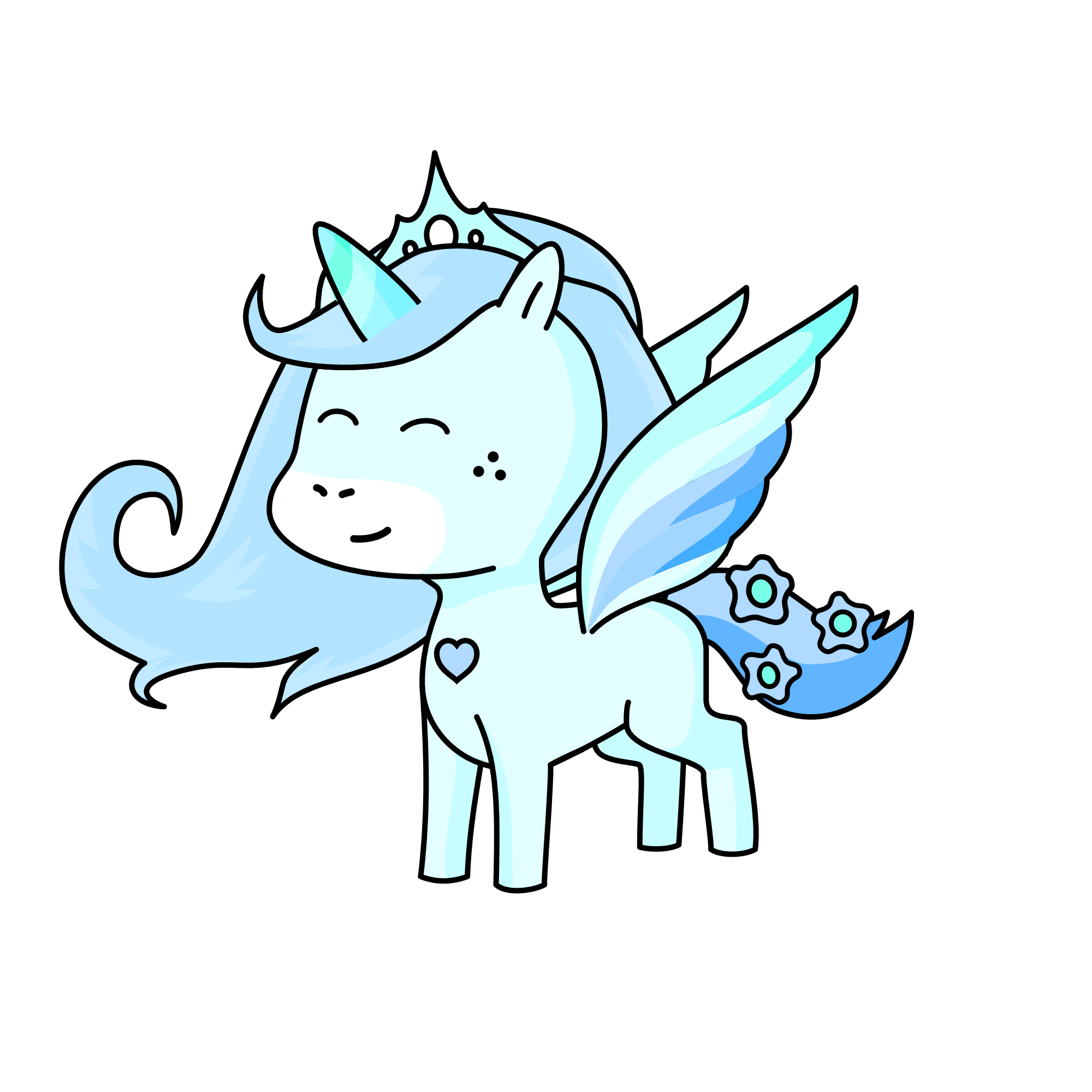 Winter, the unicorn