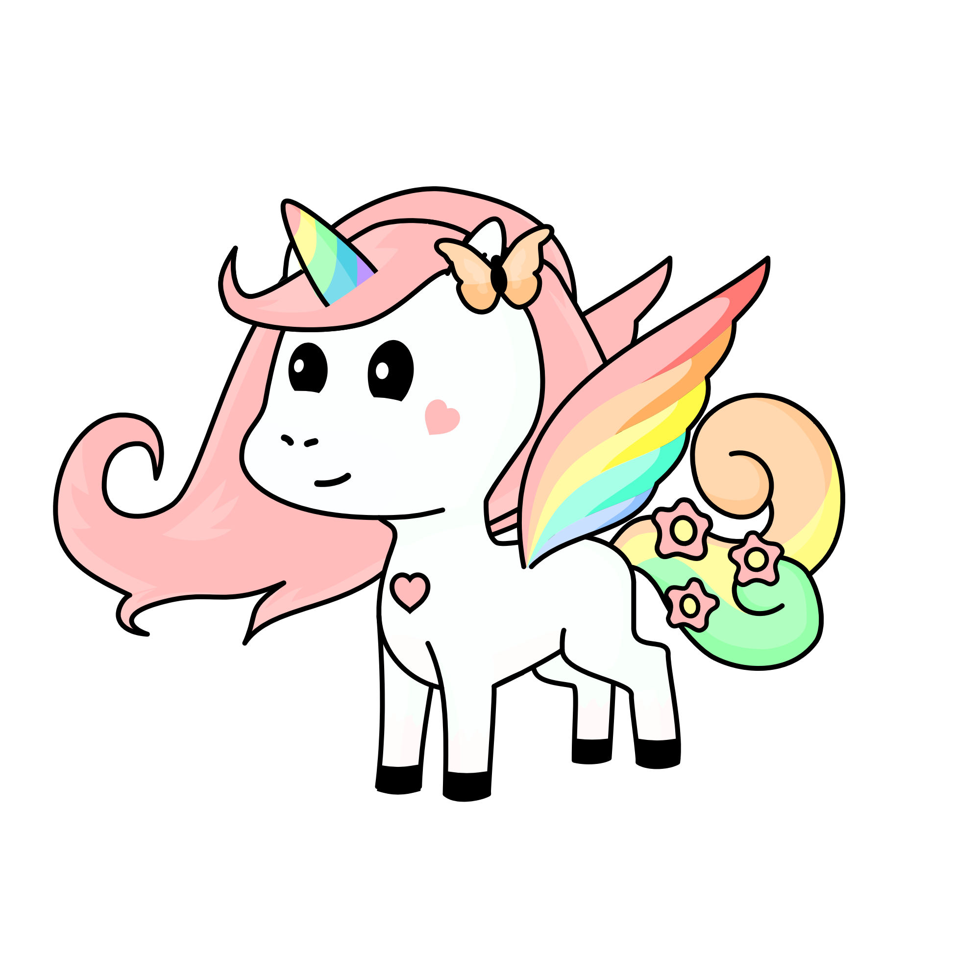 RainbowA, the unicorn