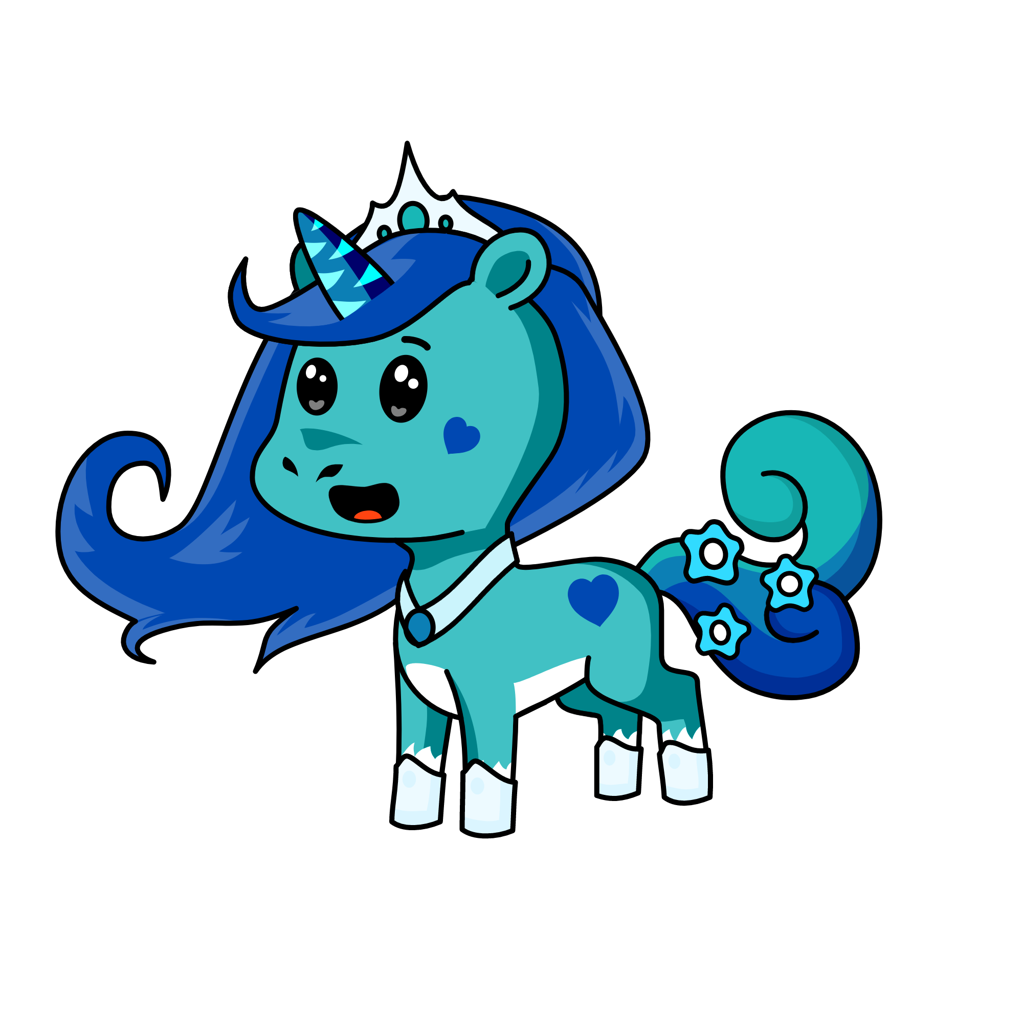 Crystal, the unicorn