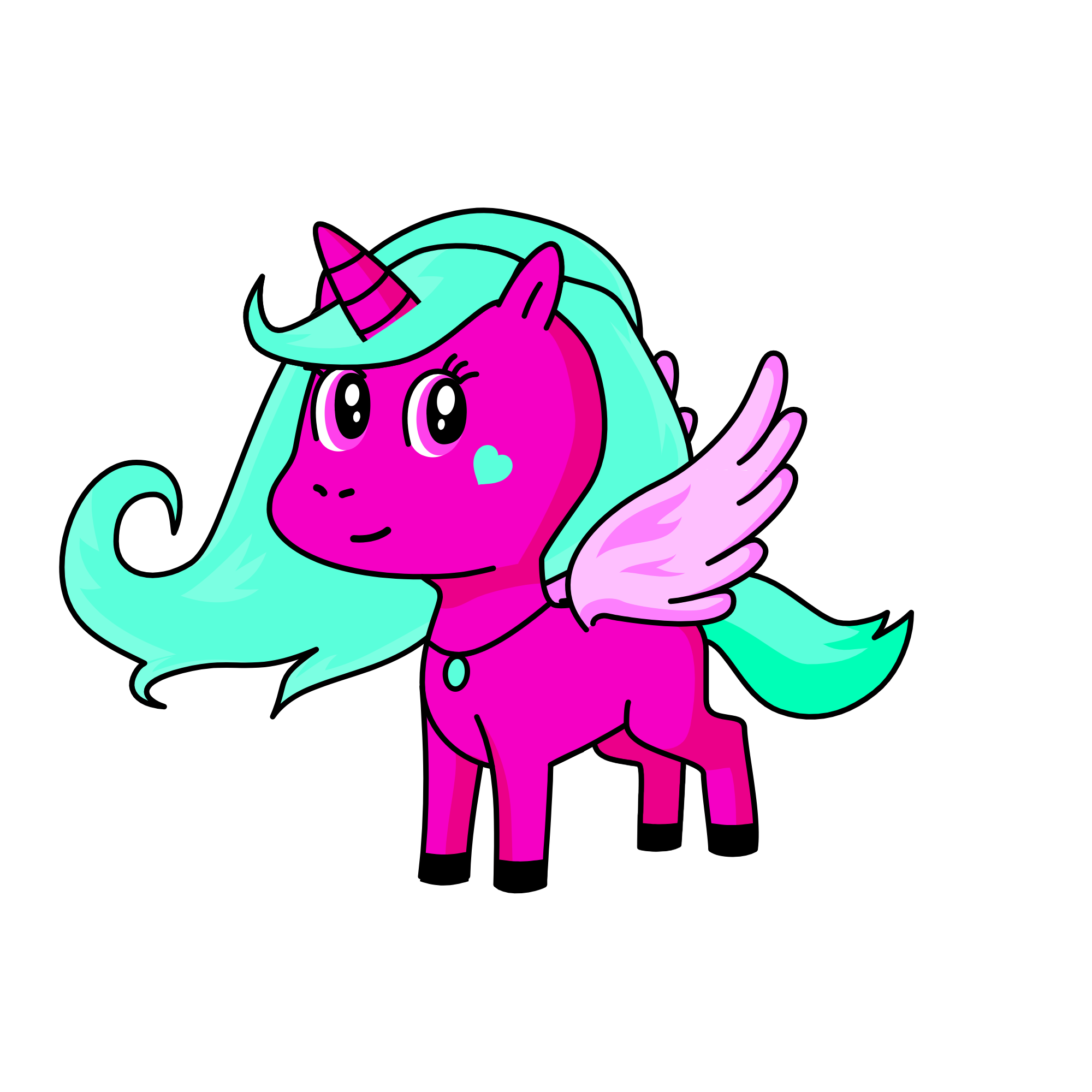 Lavender, the unicorn