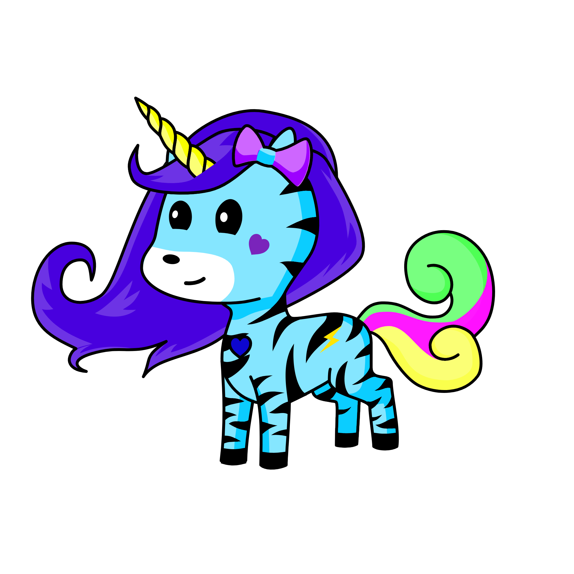 Sparkles, the unicorn
