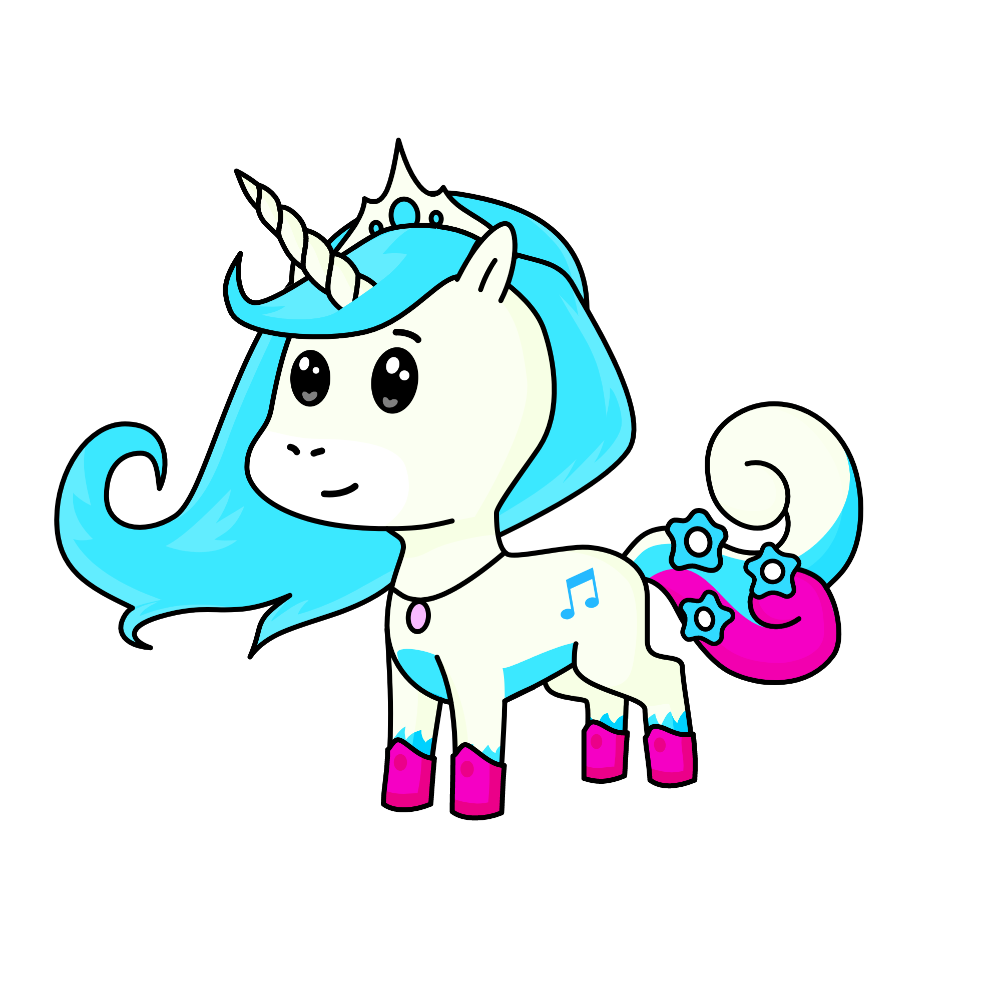 Princess Snowy, the unicorn