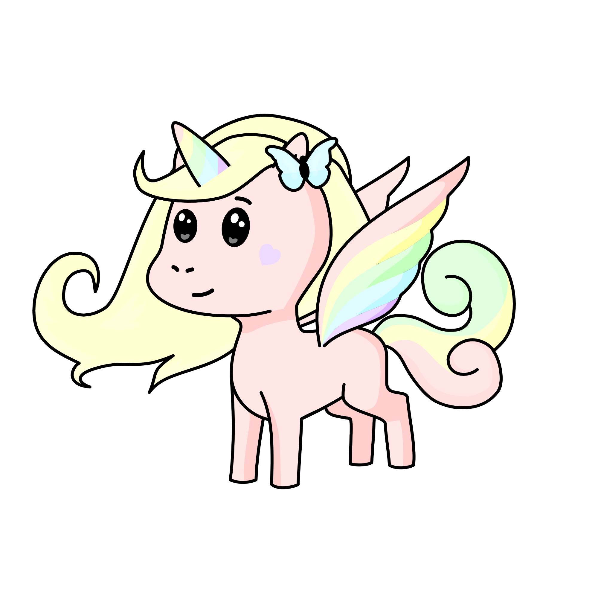 Cutie pastel, the unicorn