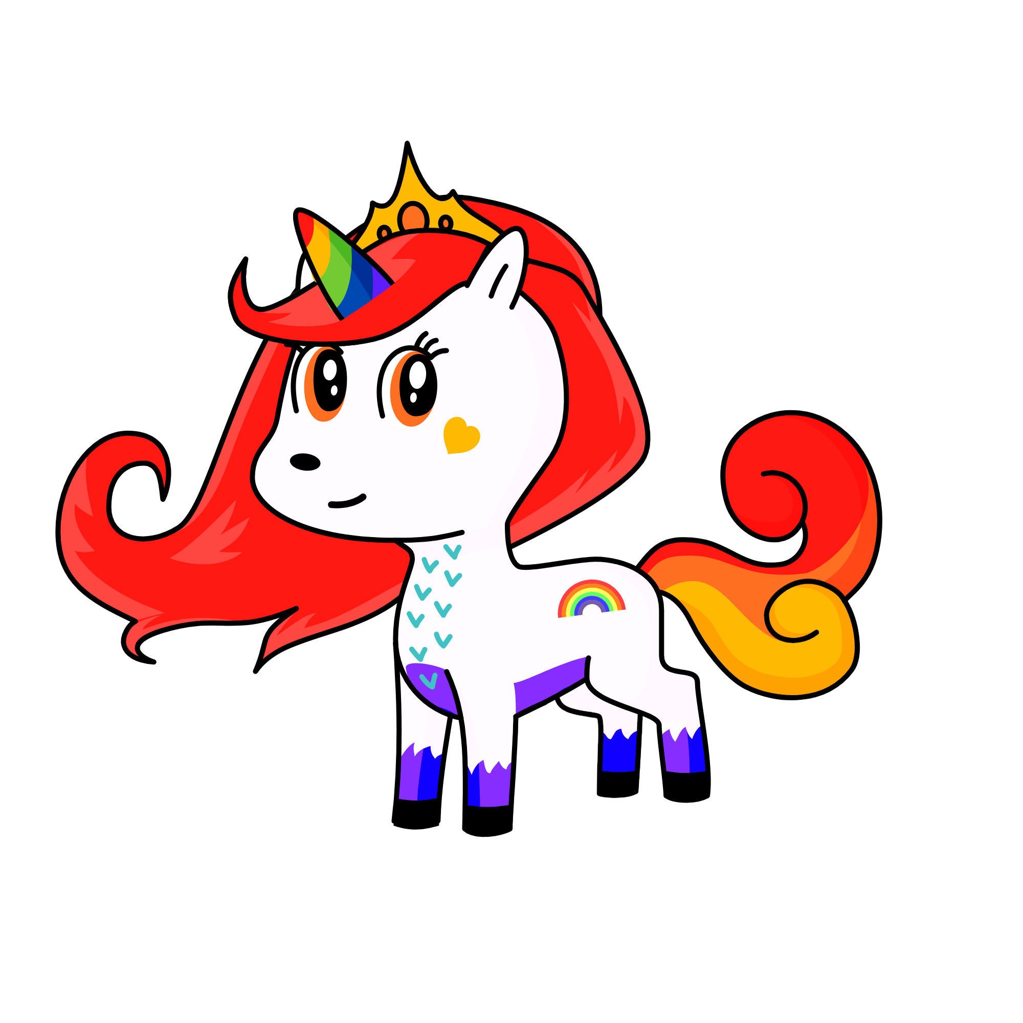 Arcoiris, the unicorn