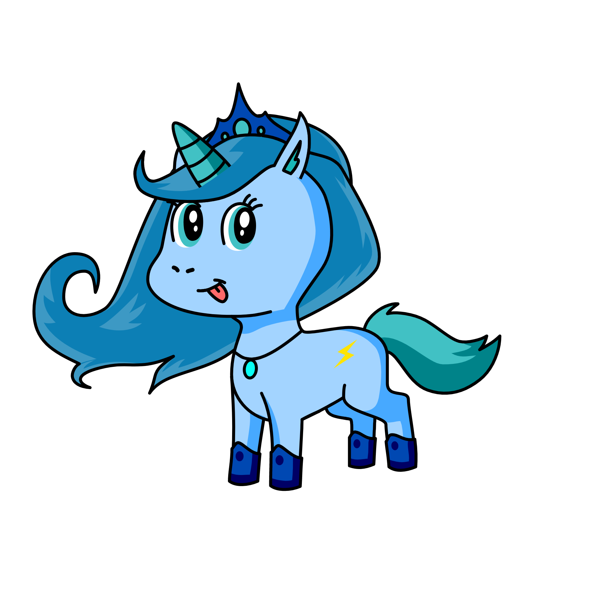 moonlight, the unicorn
