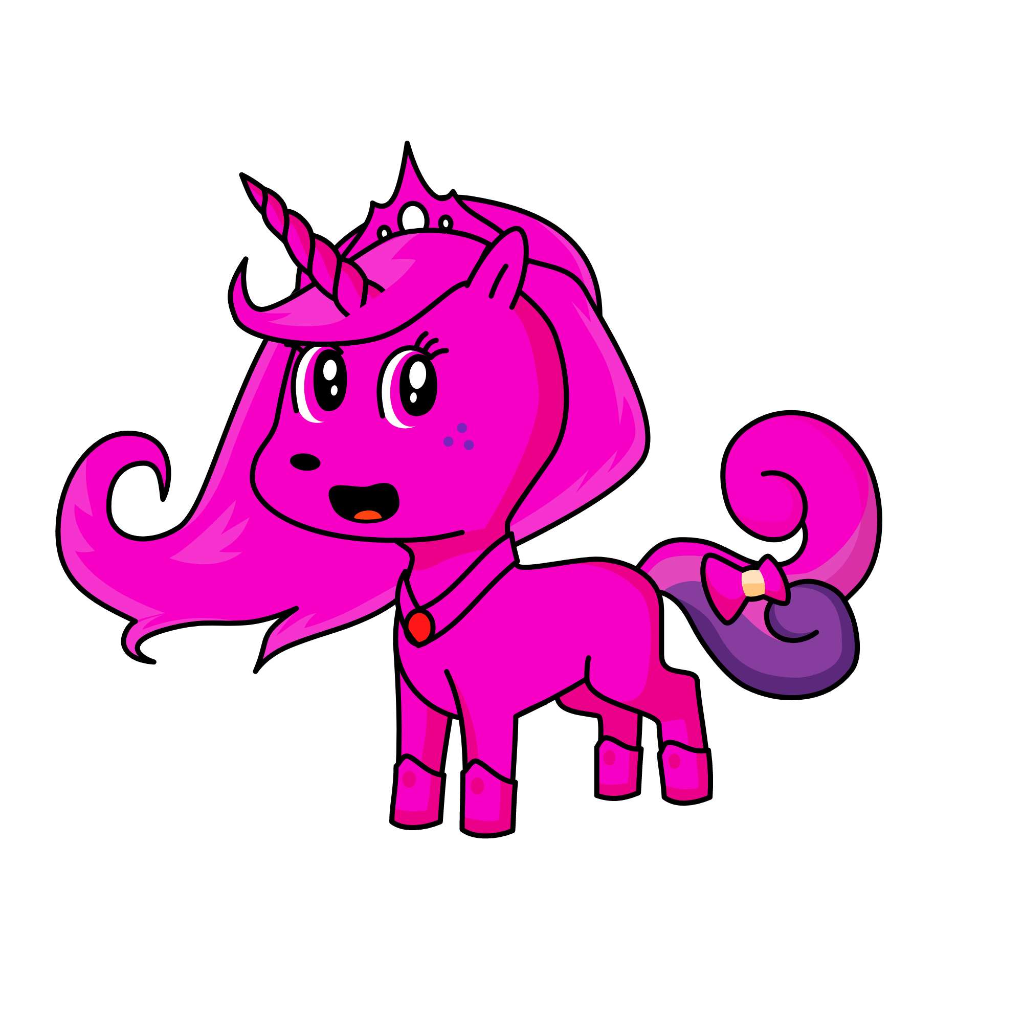 Pink, the unicorn