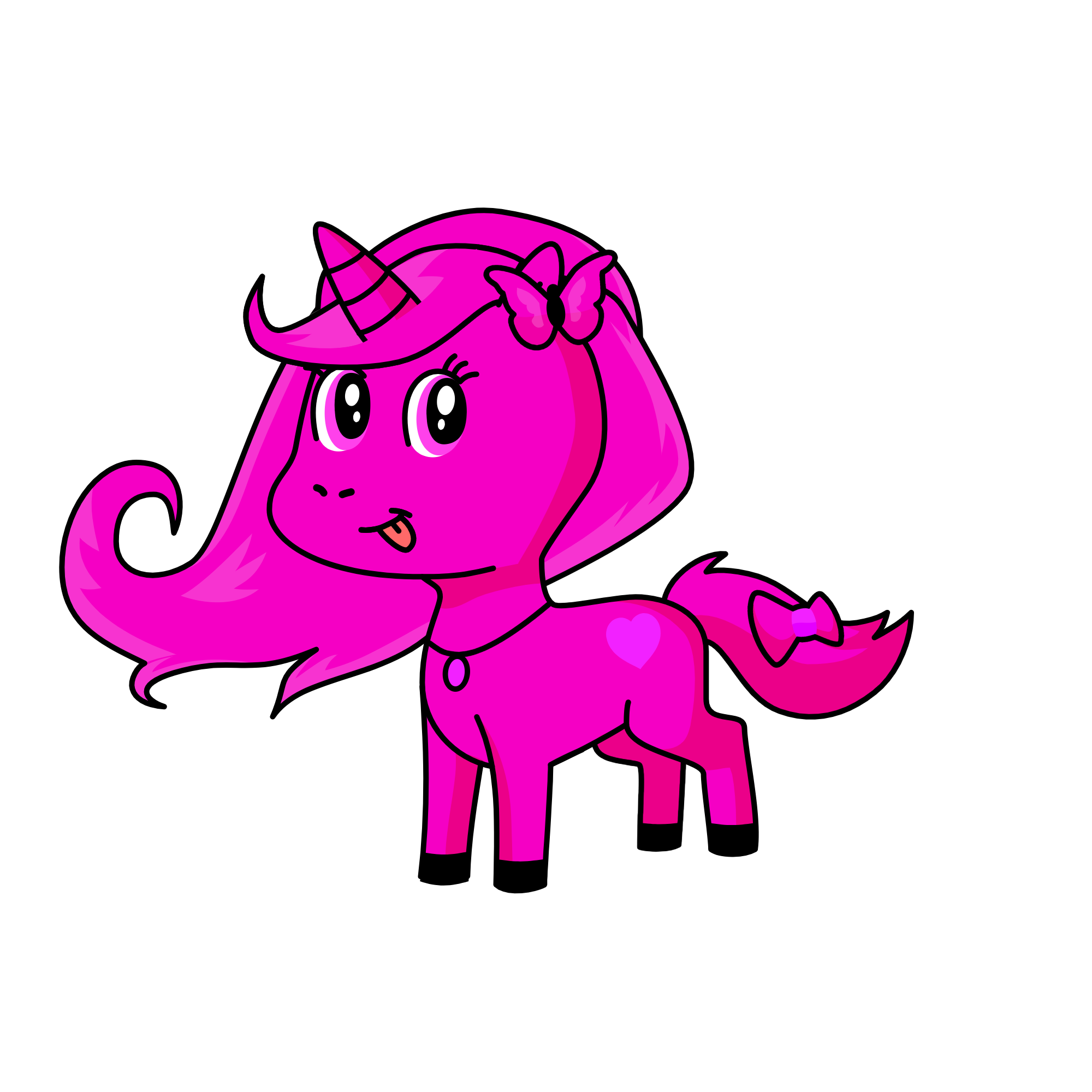 pink, the unicorn