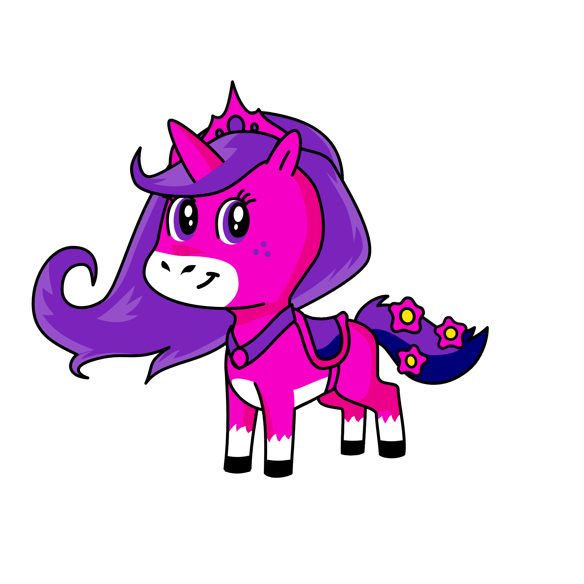 Malata The Princess Pink, the unicorn