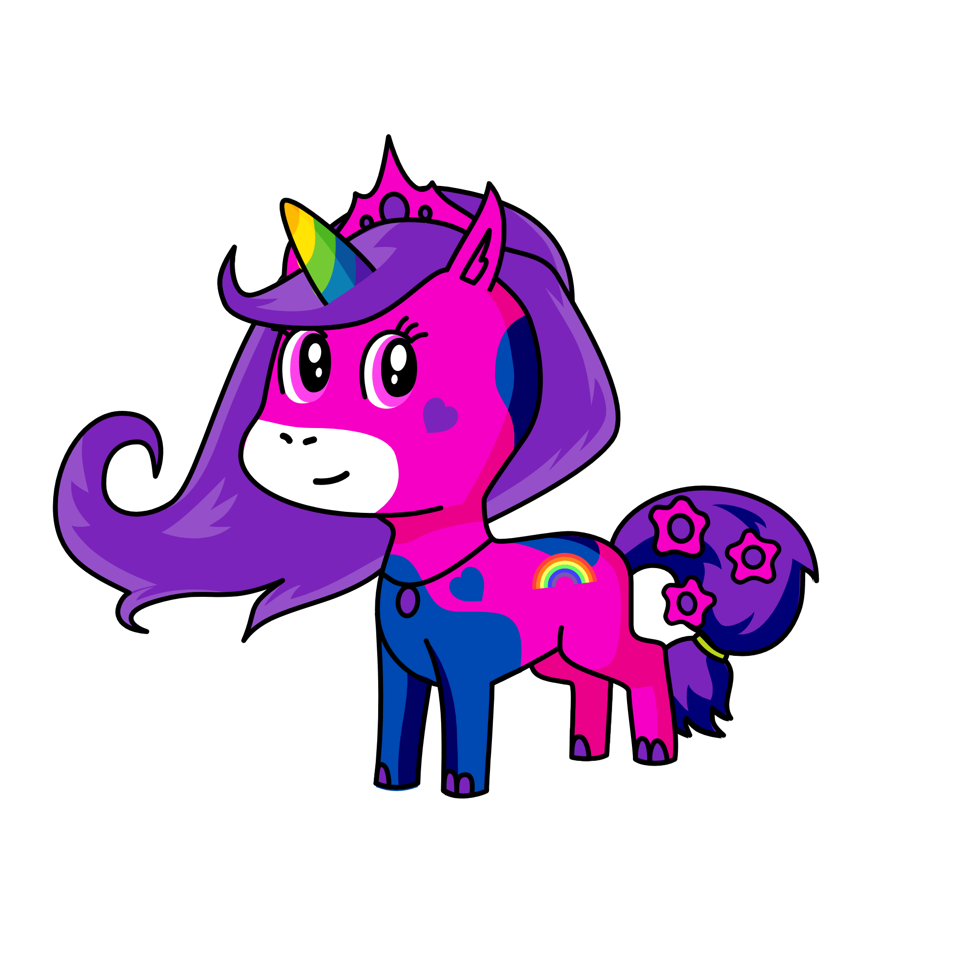 Bluey, the unicorn