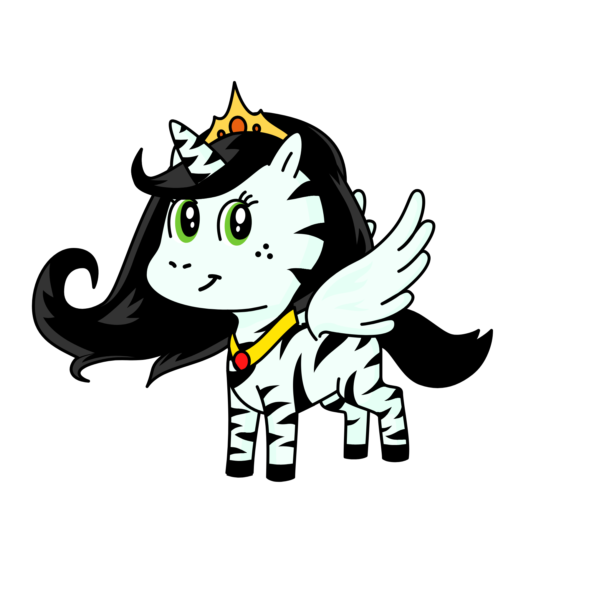 Alya the zebracorn, the unicorn
